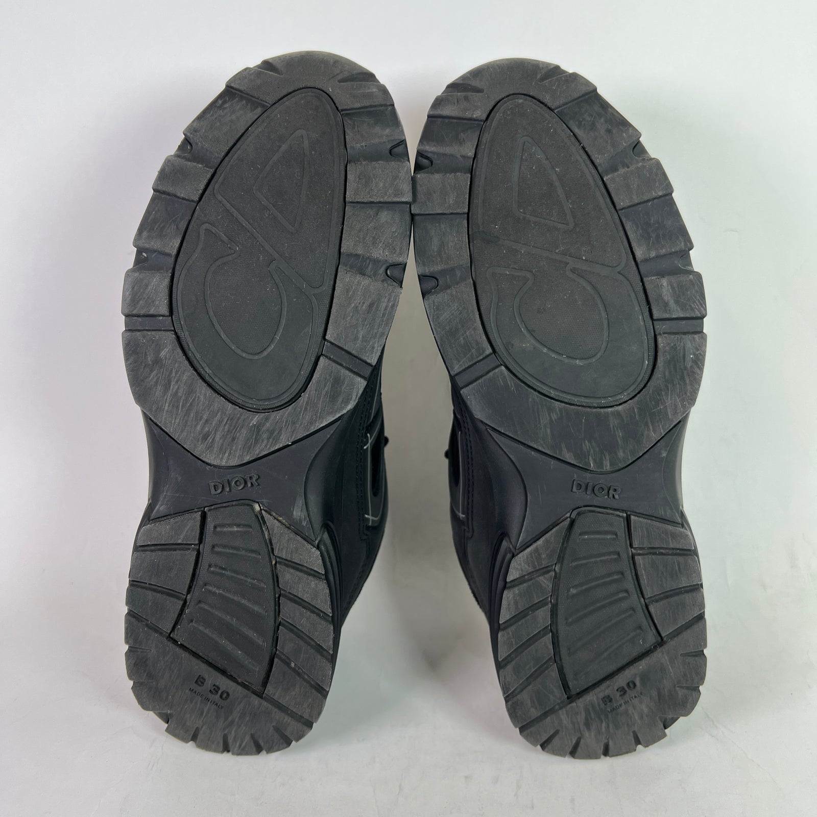 Dior B30 Triple Black Technical Mesh Sneaker Size 46