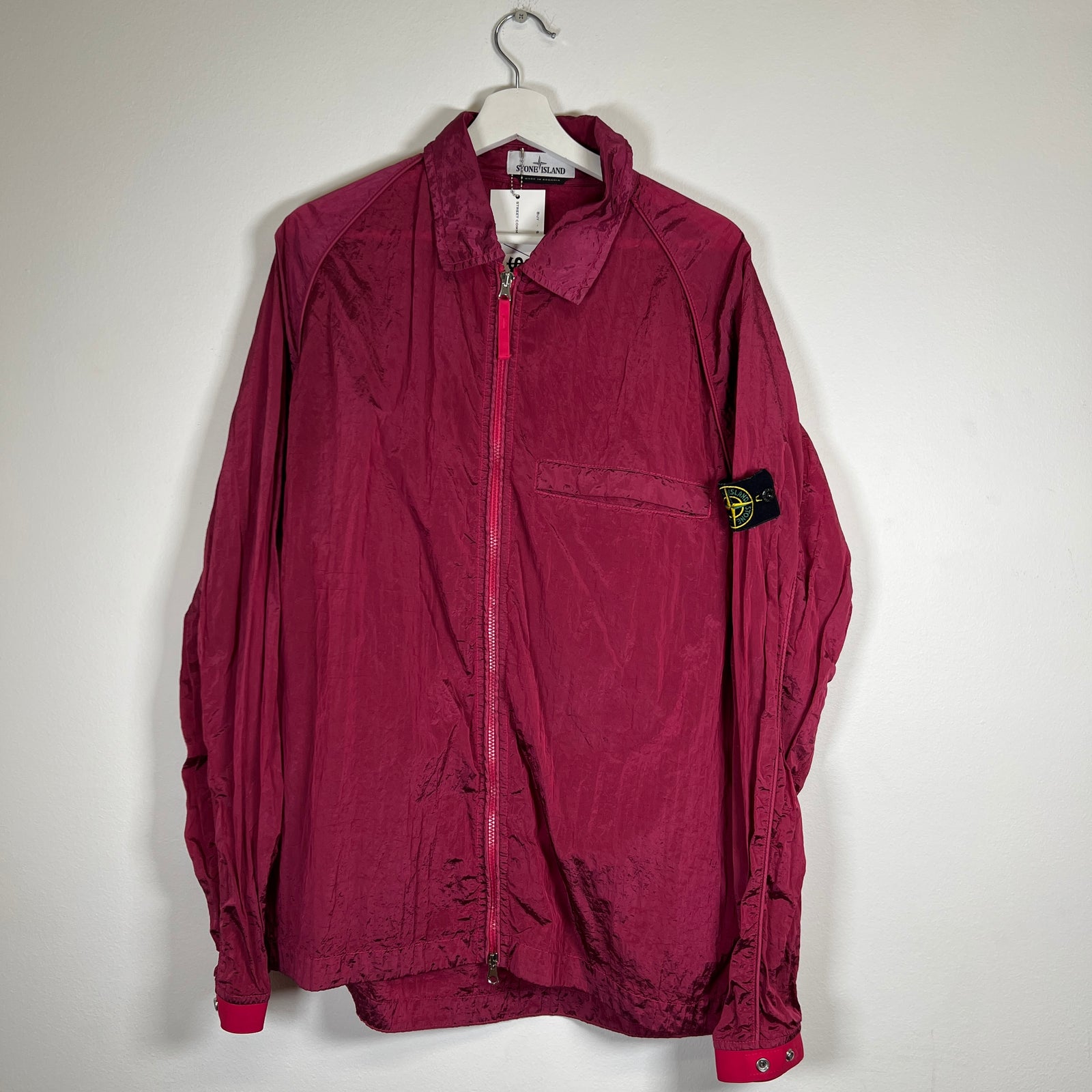 Stone Island Purple Nylon Jacket Size XL