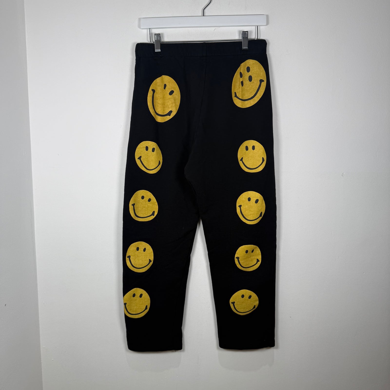 Kapital Black Smiley Face Sweatpants Size 3