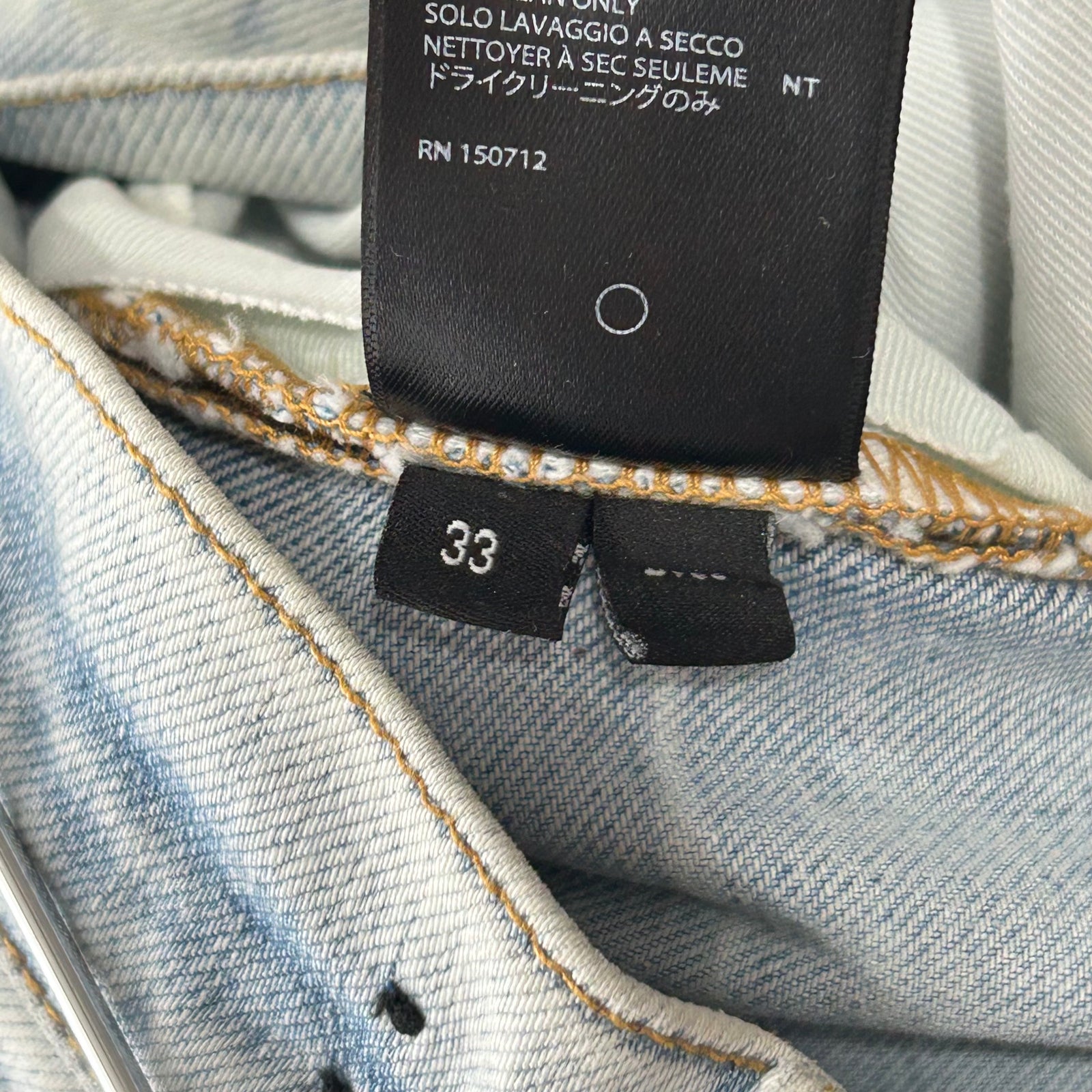 Amiri Tiger Blue Jeans Size 33
