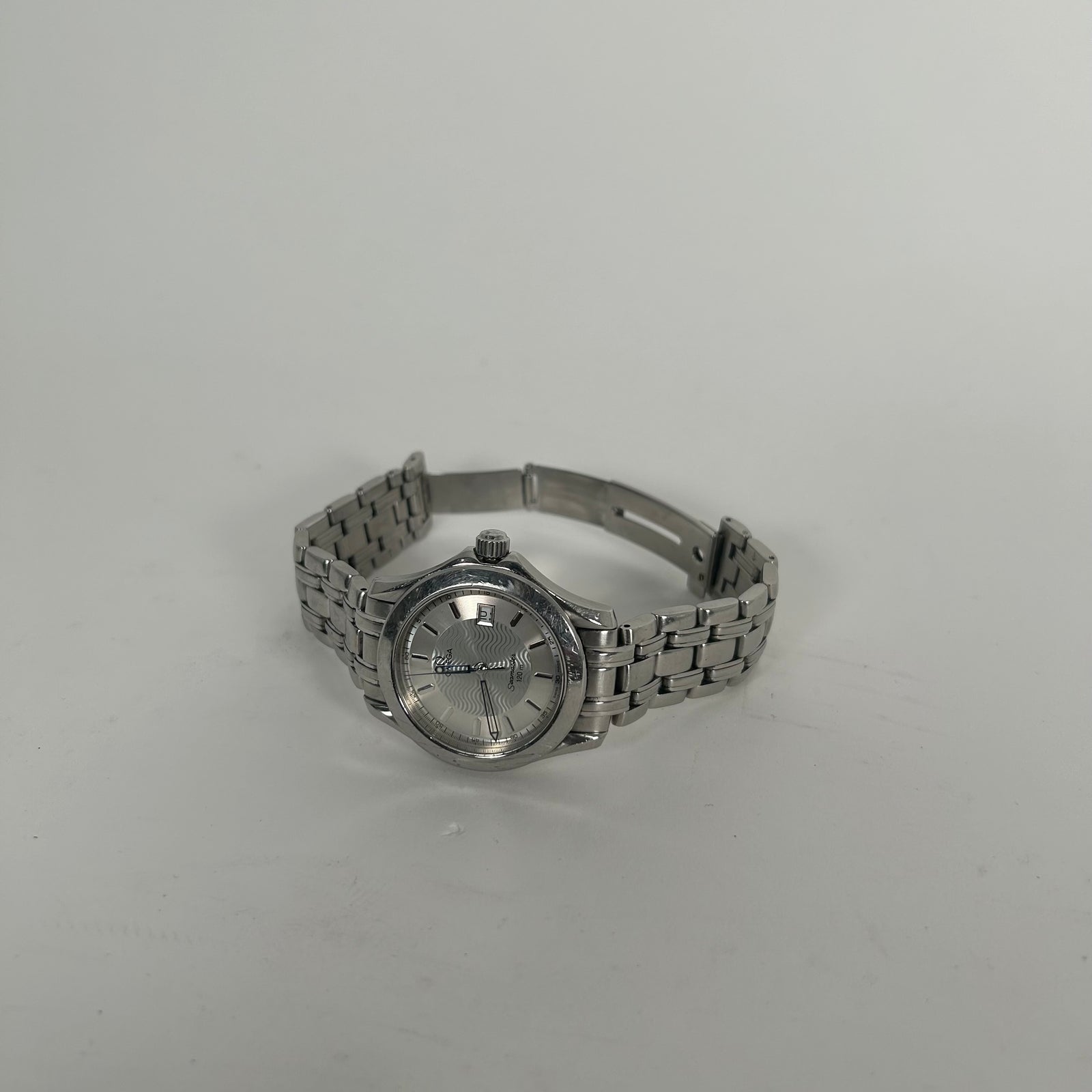 Omega SeaMaster 120mm Silver Dial Watch