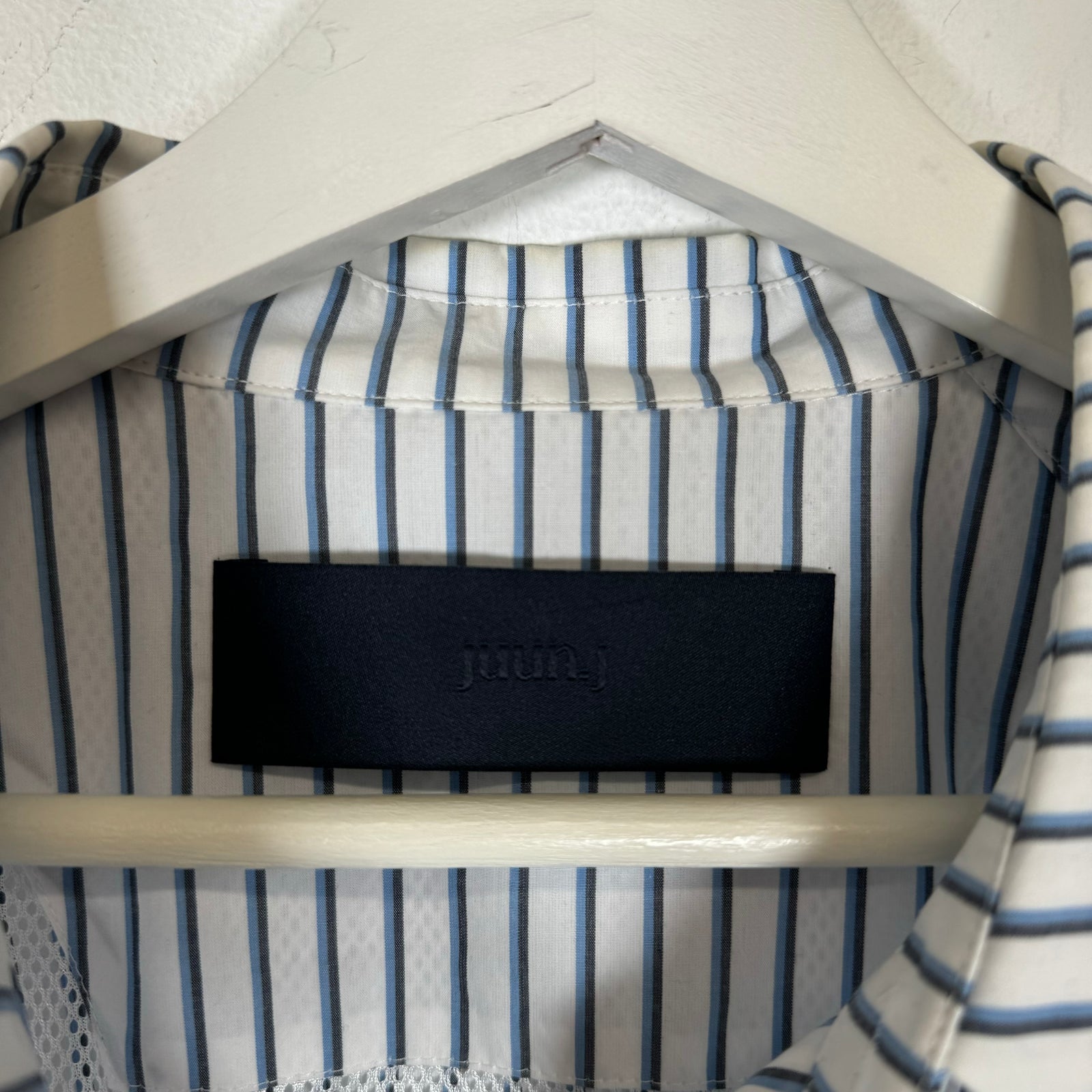 Juun.J Striped Button Up Shirt Size M