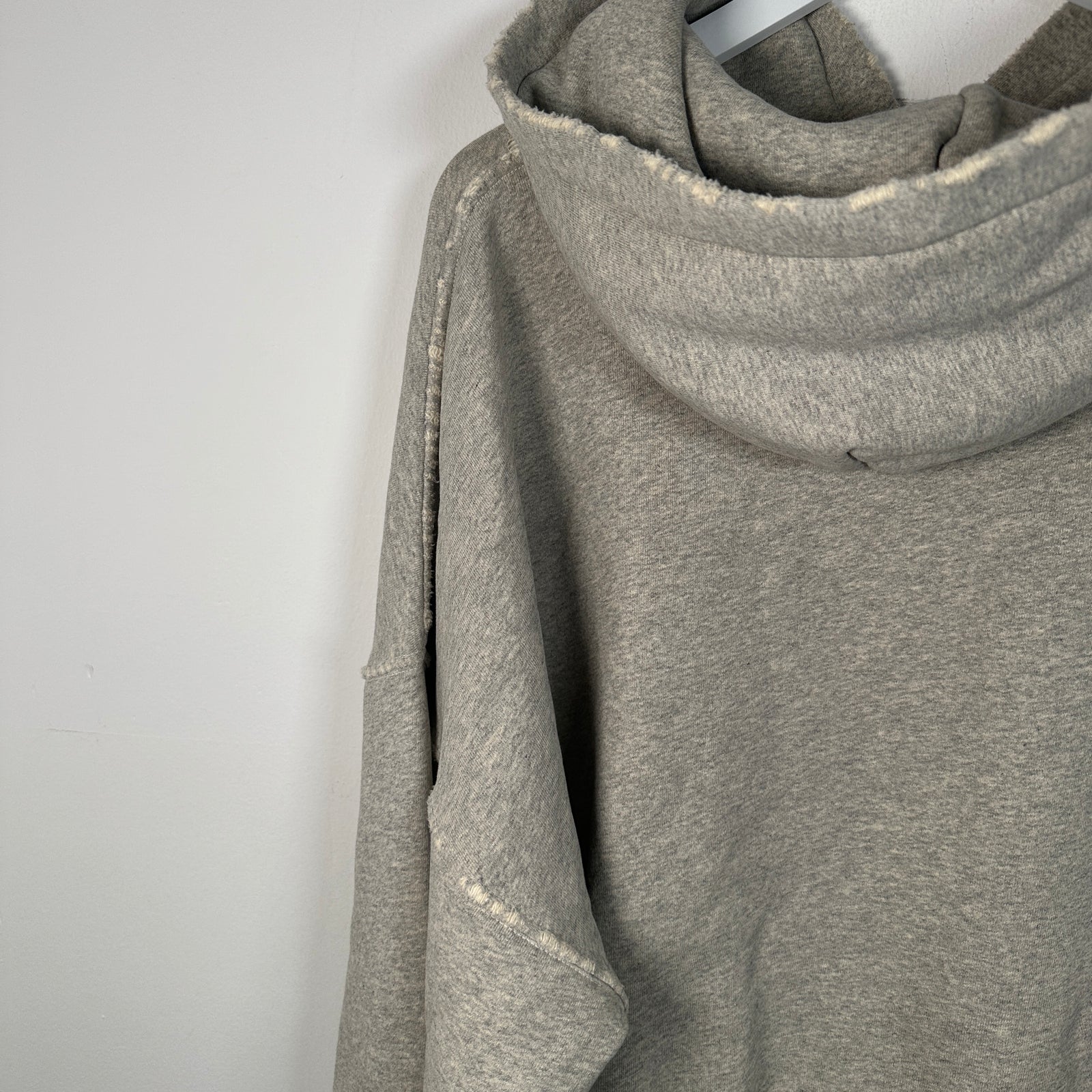 Enfant Riches Deprimes Grey Distressed Logo Hoodie Size XL