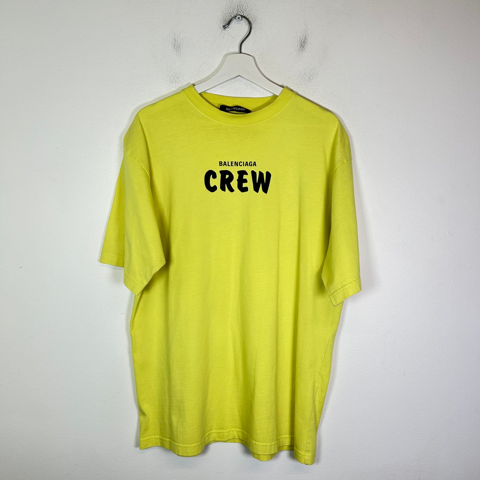 Balenciaga Neon Crew Logo T-Shirt