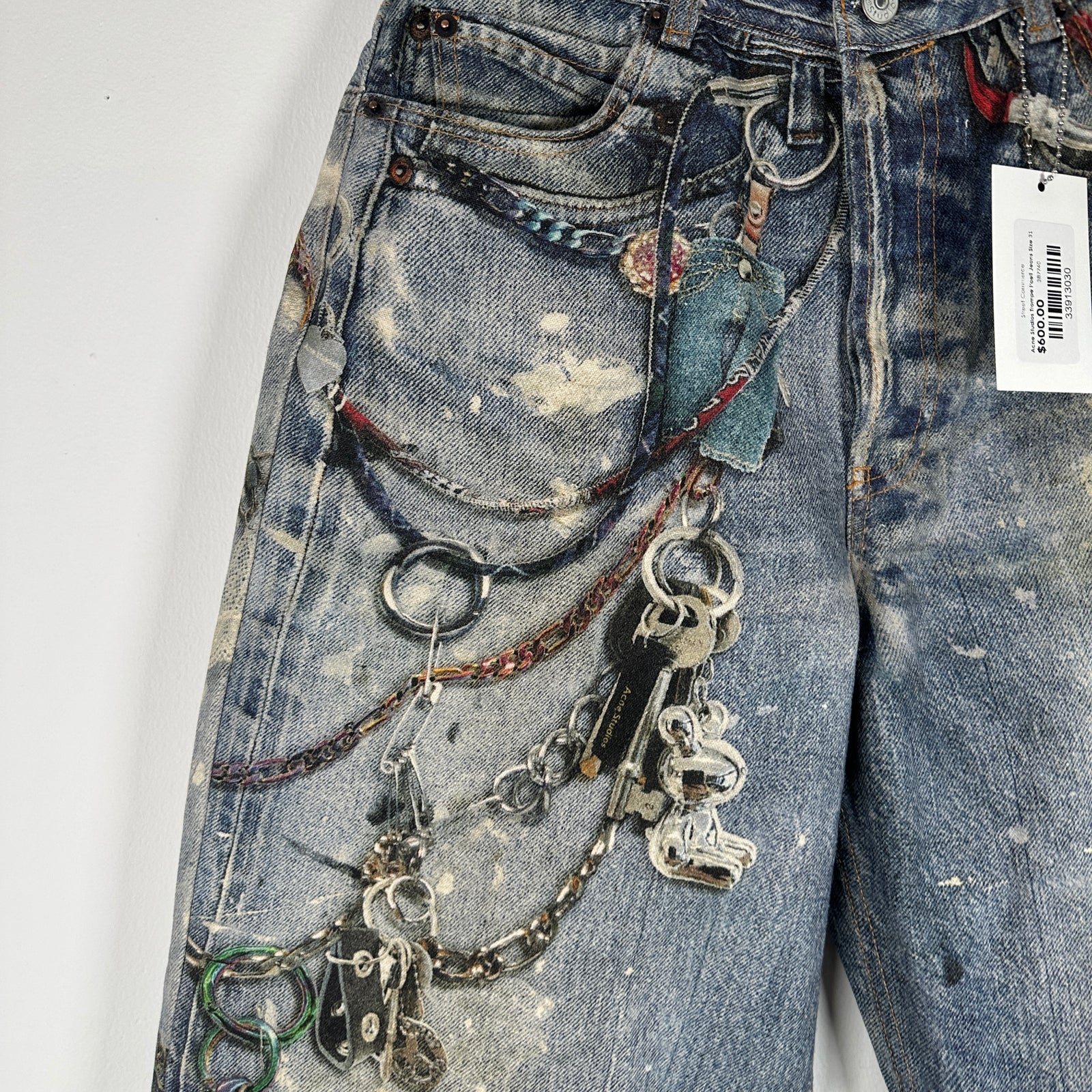 Acne Studios Trompe l'oeil Jeans Size 31