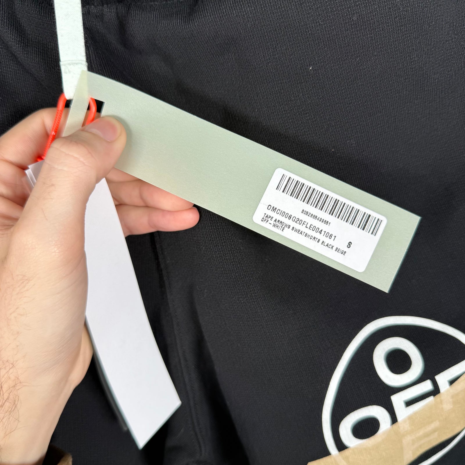 Off-White Packing Tape Logo Shorts Size S