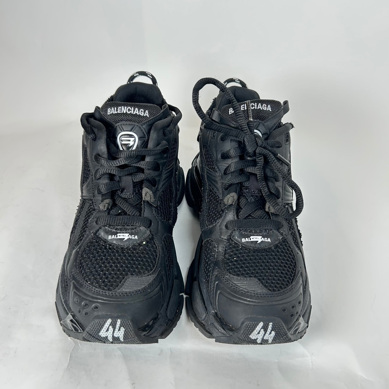 Balenciaga Triple Black Matte Runners Size 44