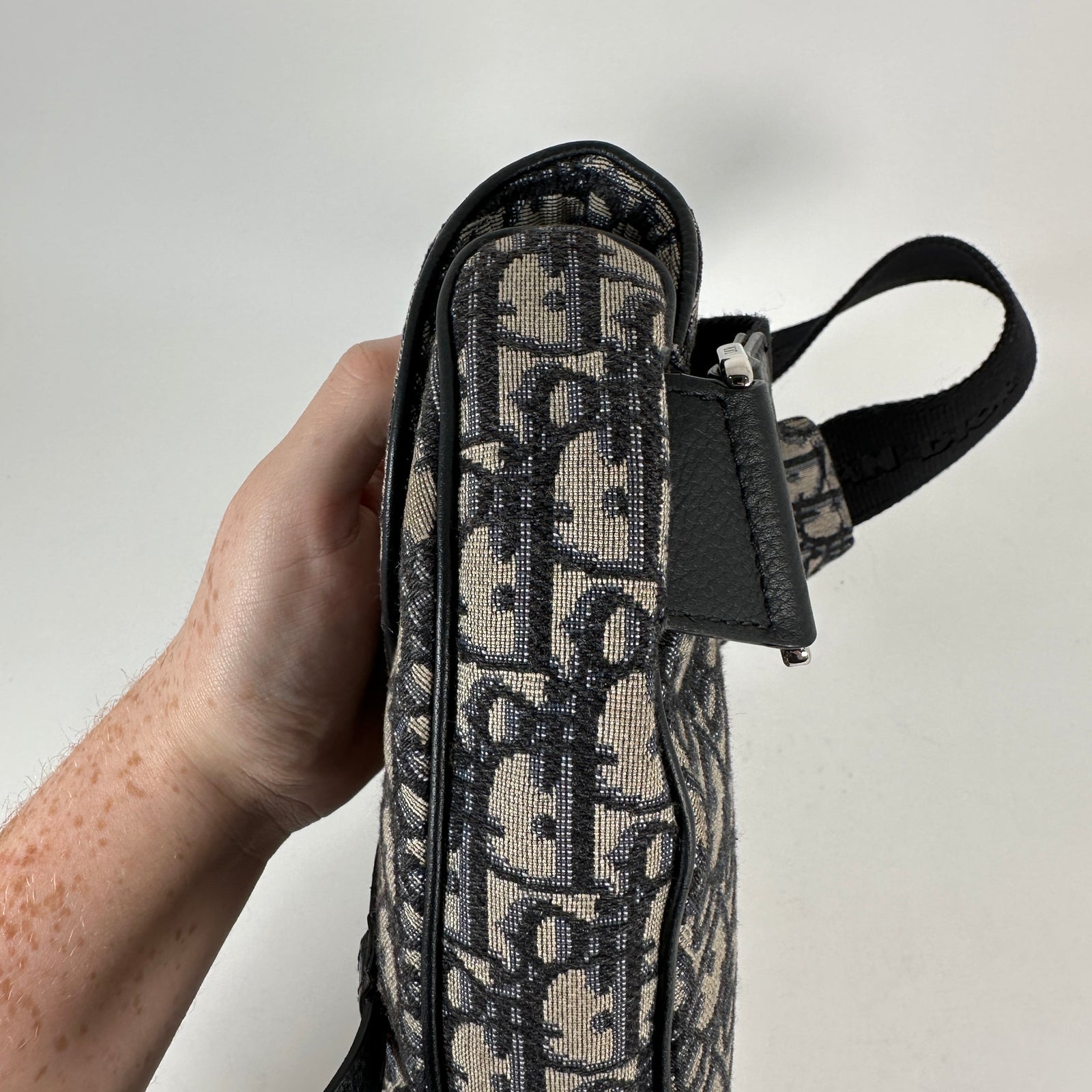 Dior Mens Oblique Saddle Crossbody Bag