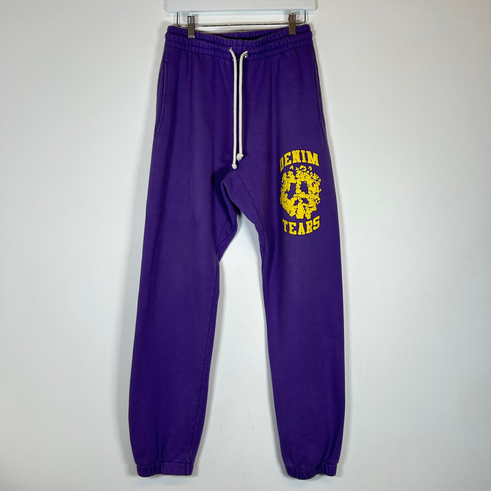 Denim Tears Purple University Logo Sweatpants Size M