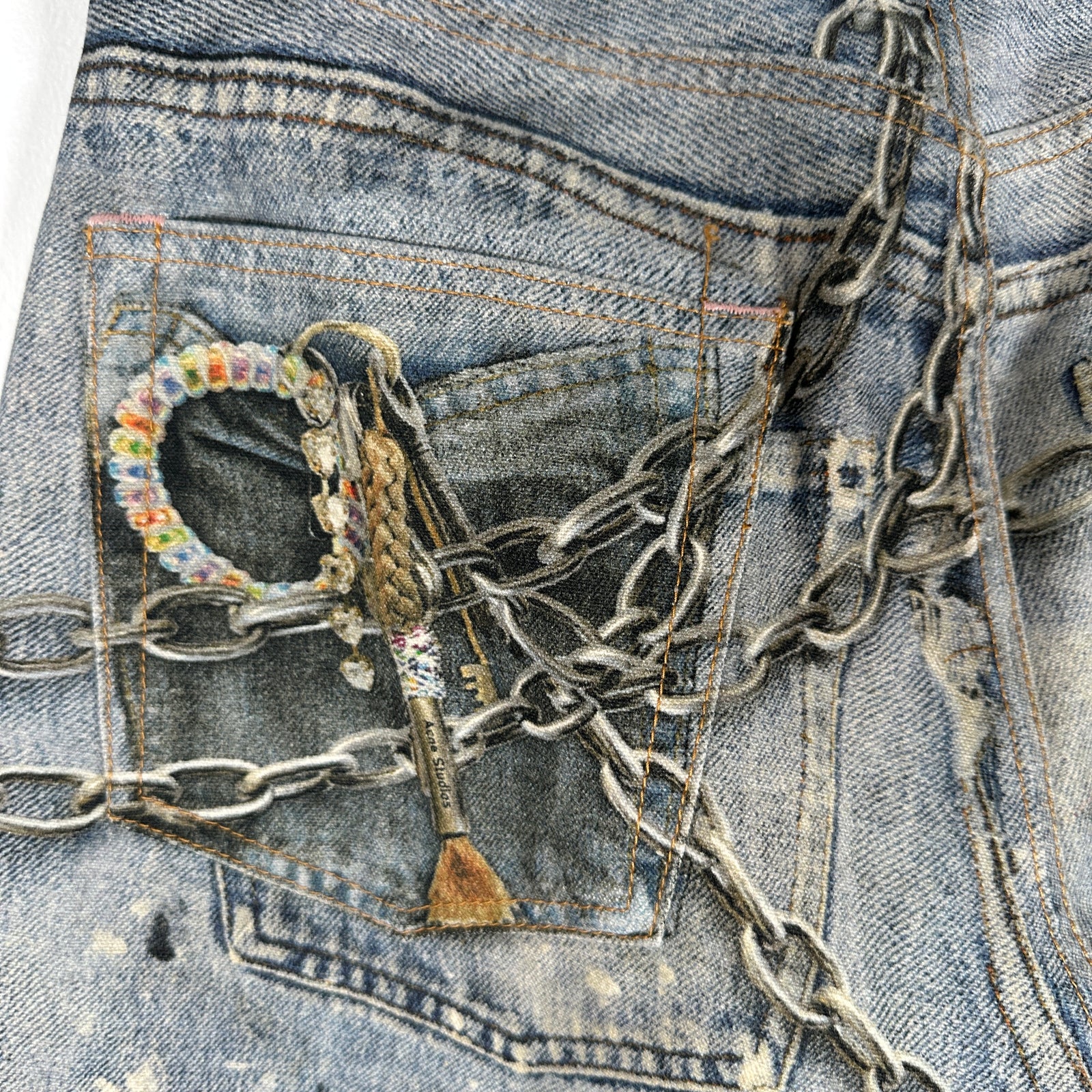 Acne Studios Trompe l'oeil Jeans Size 31