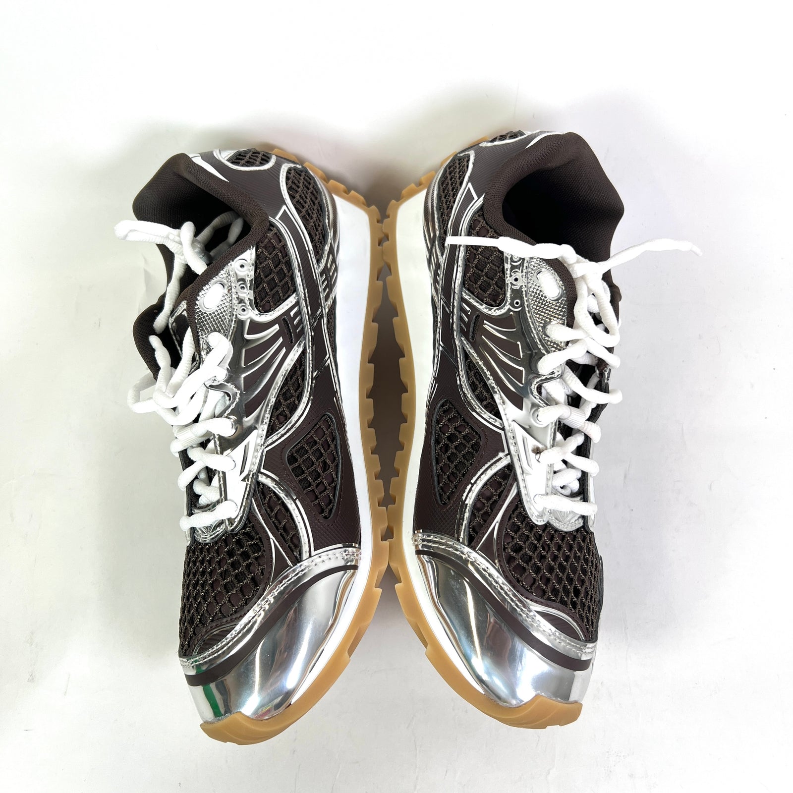 Bottega Veneta Brown Mesh Orbit Sneakers