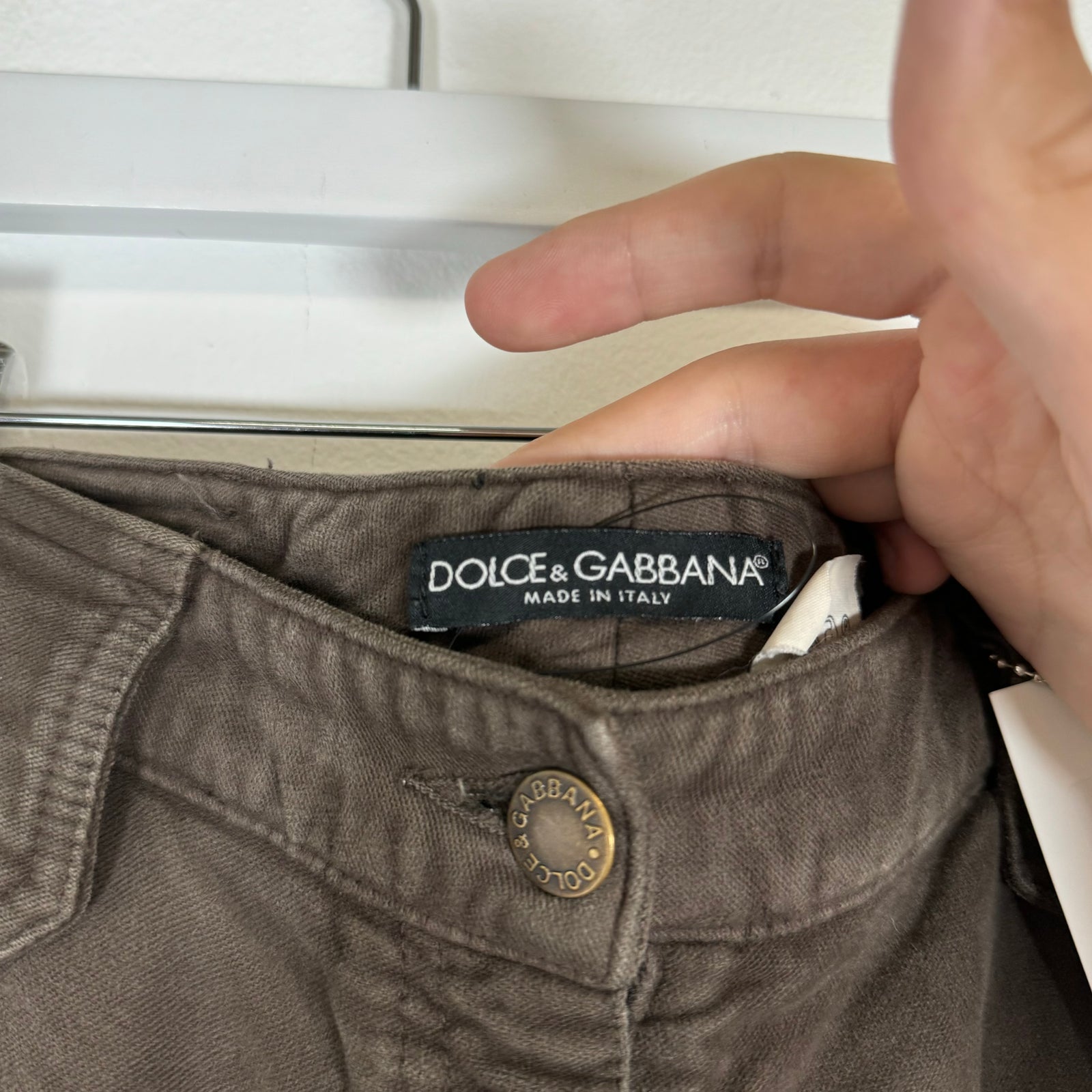 Dolce Gabbana Flared Brown Pants Size 29
