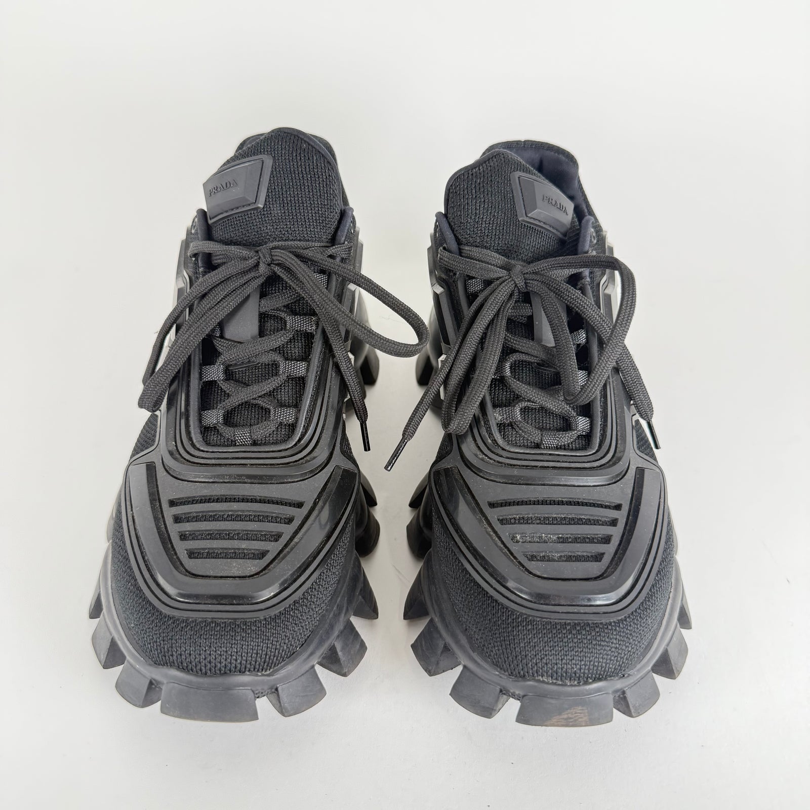 Prada Triple Black Cloudbust Thunder Sneaker Size 8.5