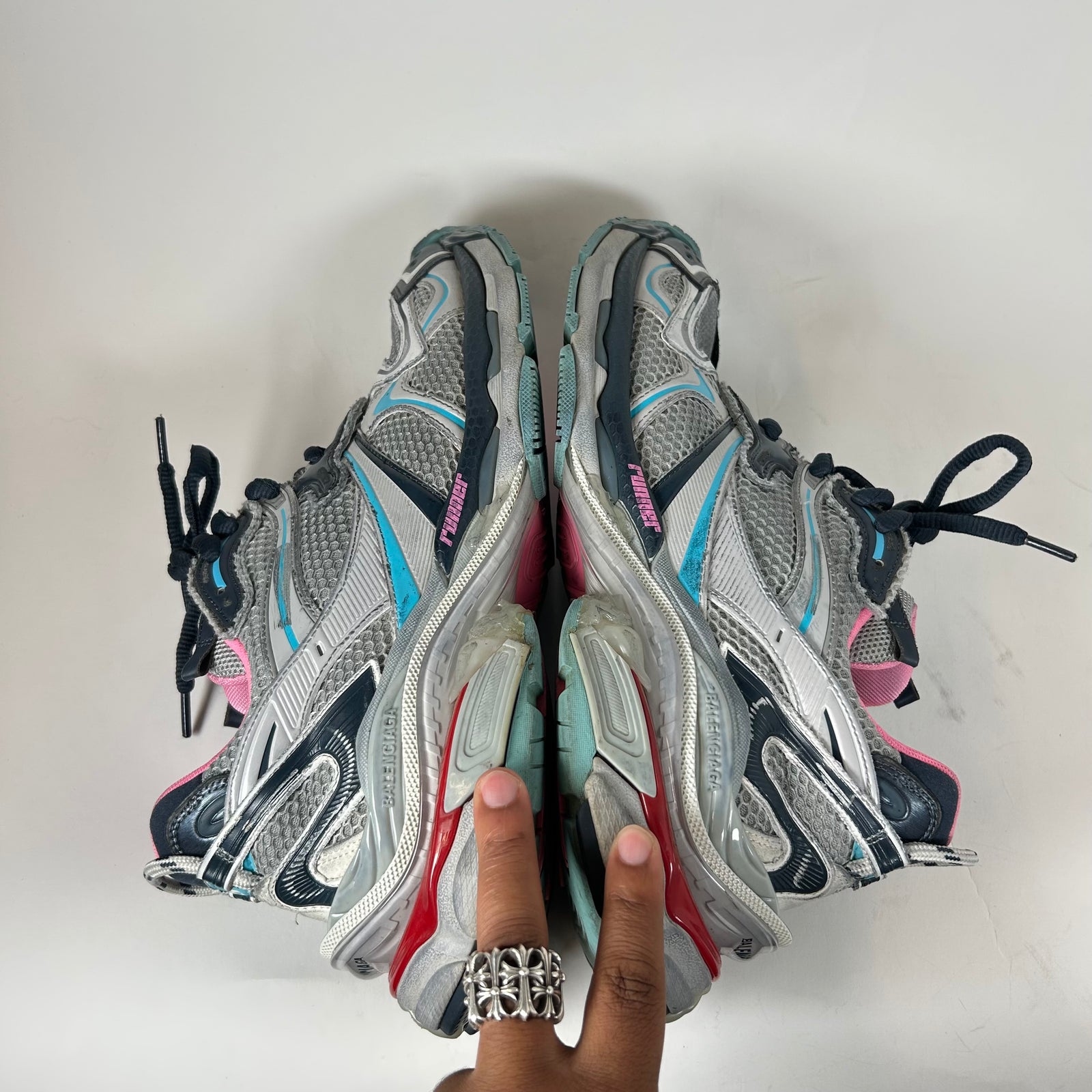 Balenciaga Multicolor Mesh Runner 2.0 Size 46