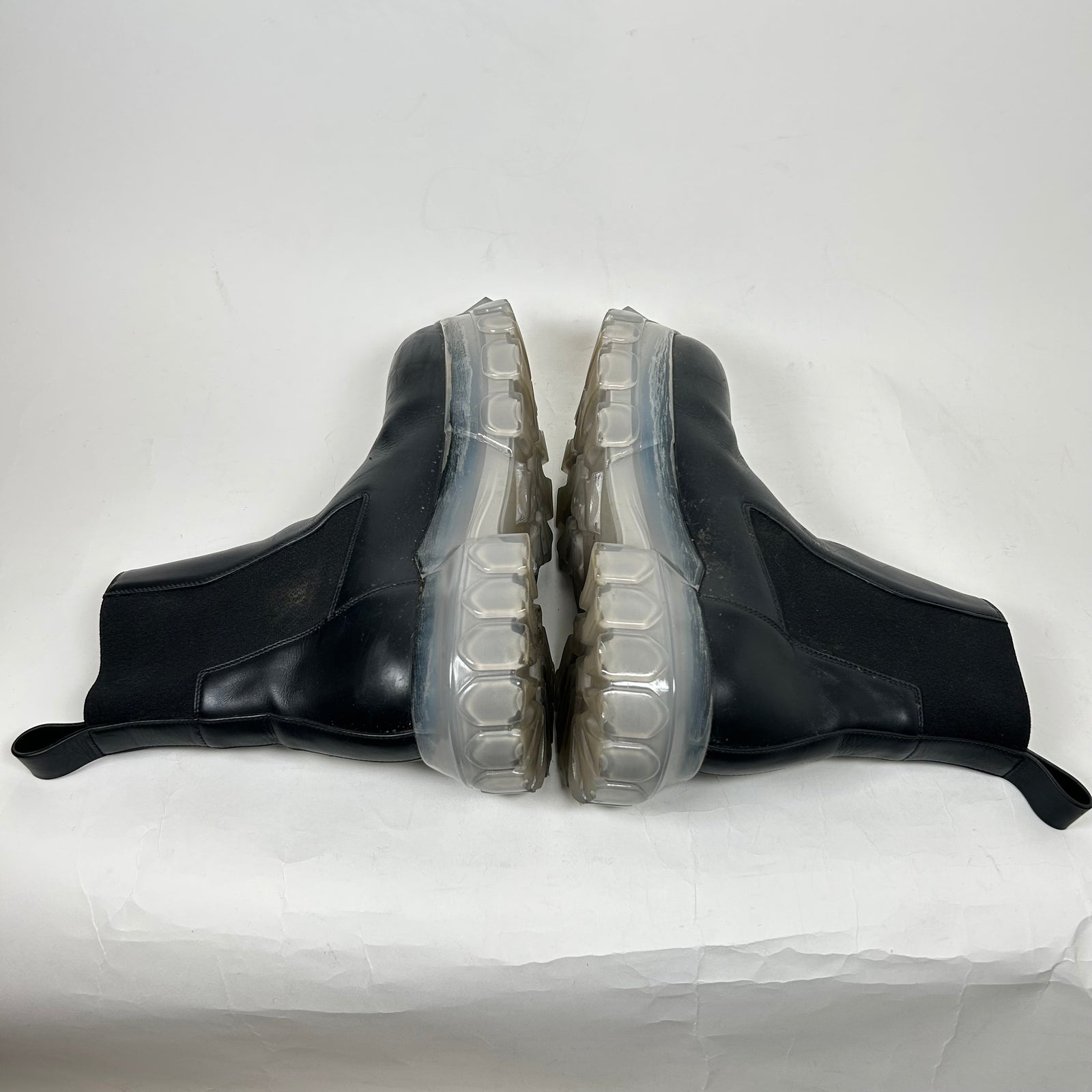 Rick Owens Black Beetle Bozo Boots Size 40
