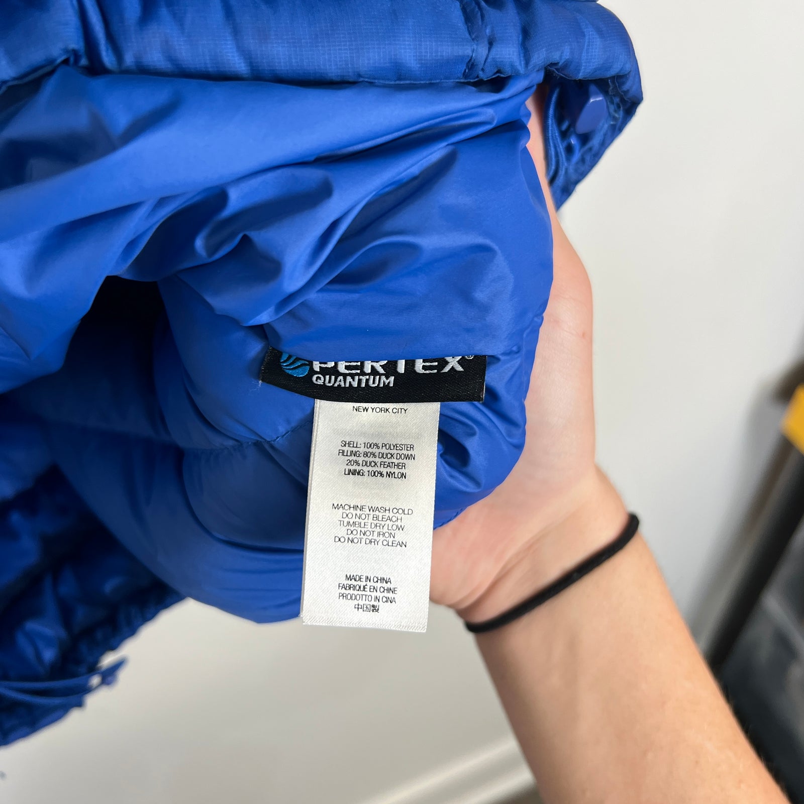 Supreme Micro Down Blue Jacket Size M