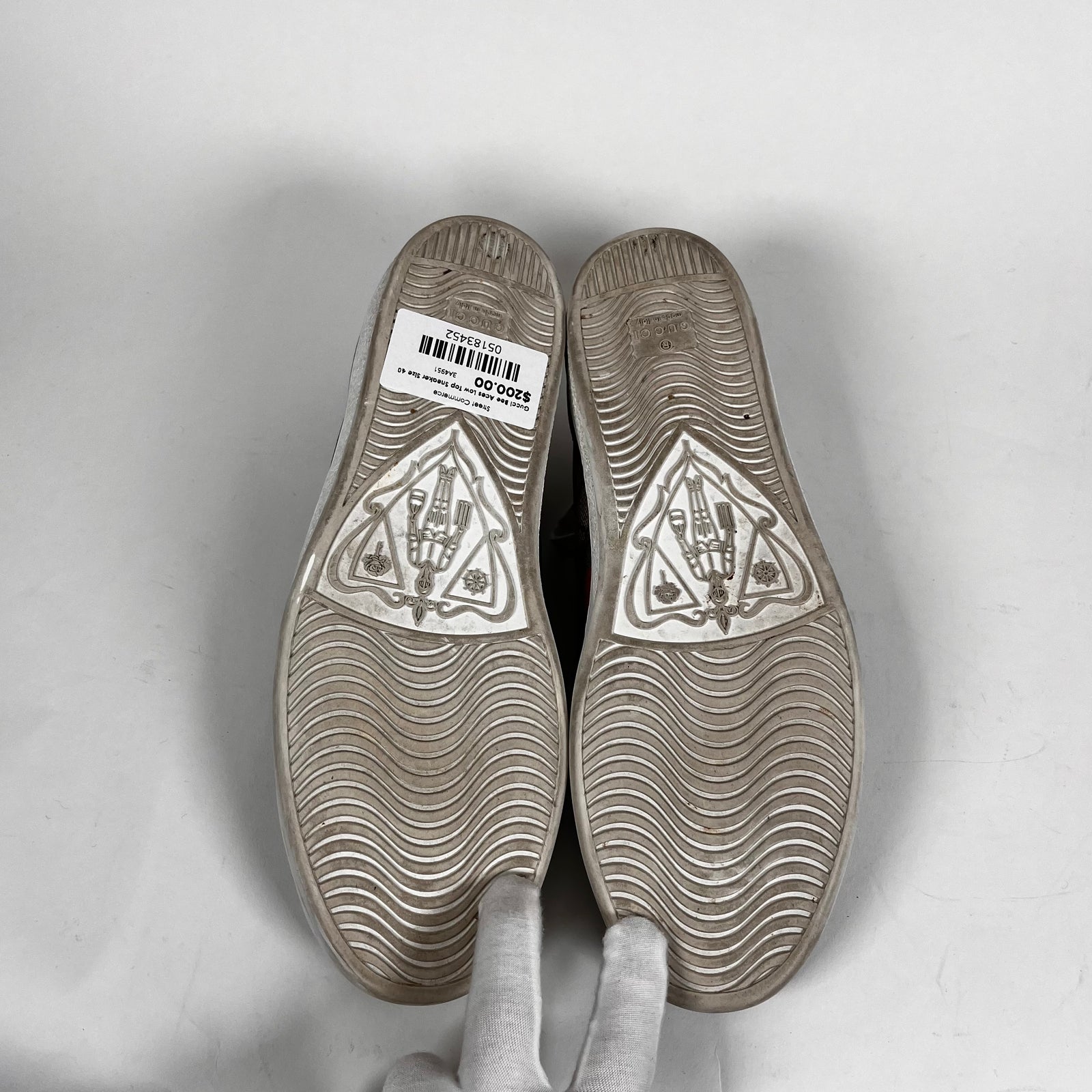 Gucci Bee Aces Low Top Sneaker Size 40