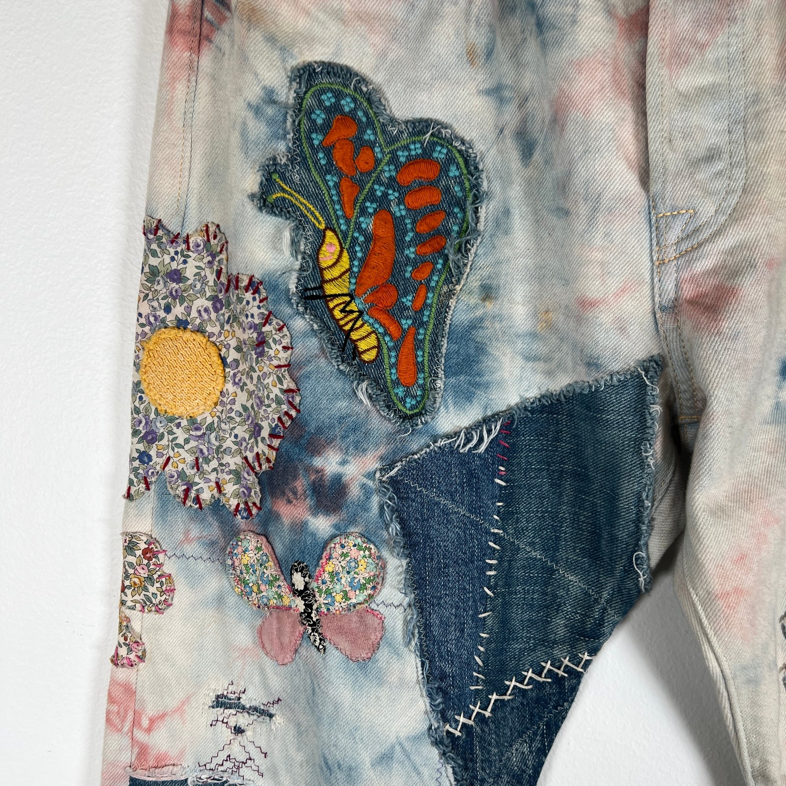 Kapital Papillon Boro Patch Tye Dye Pants