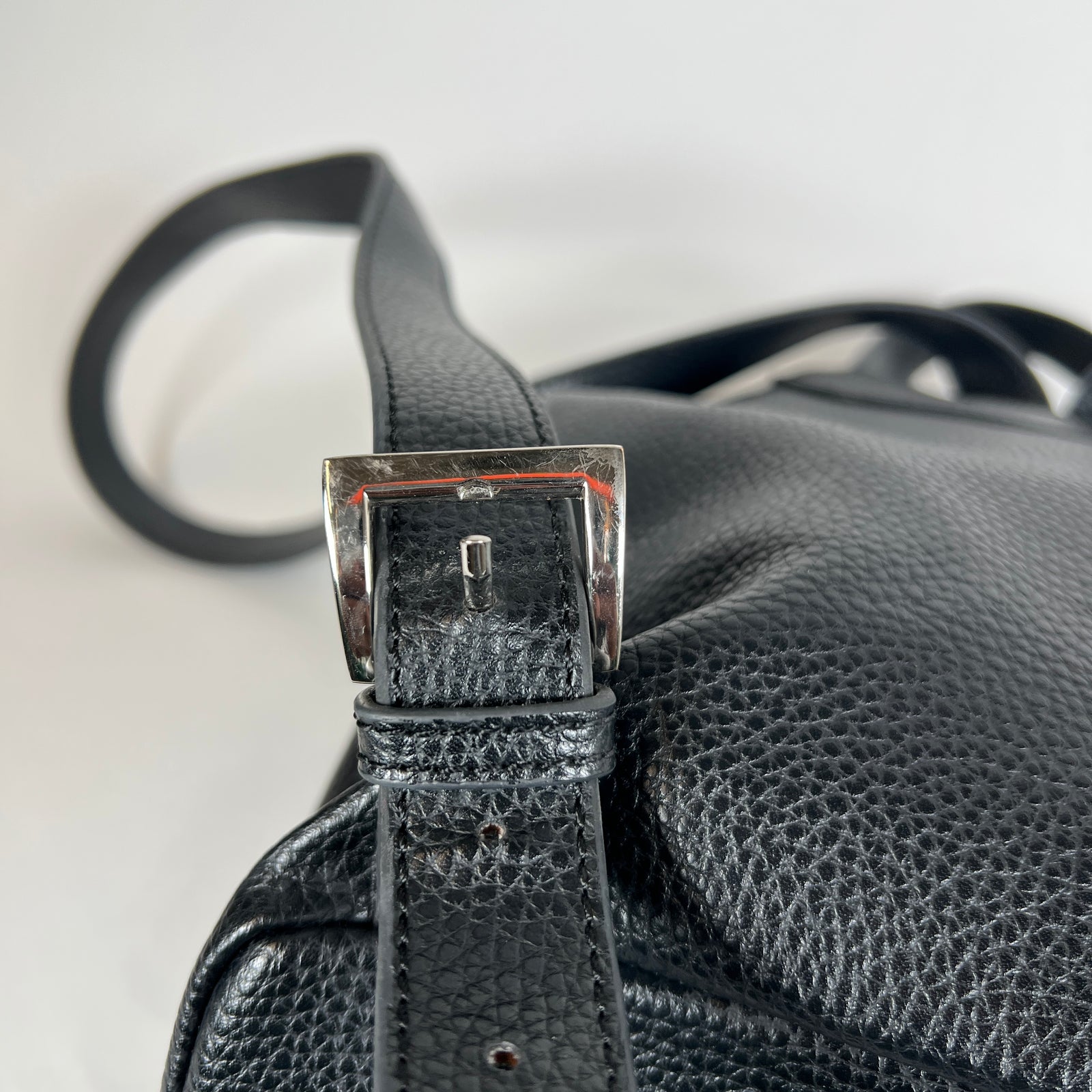 Vivienne Westwood Black Orb Leather Backpack