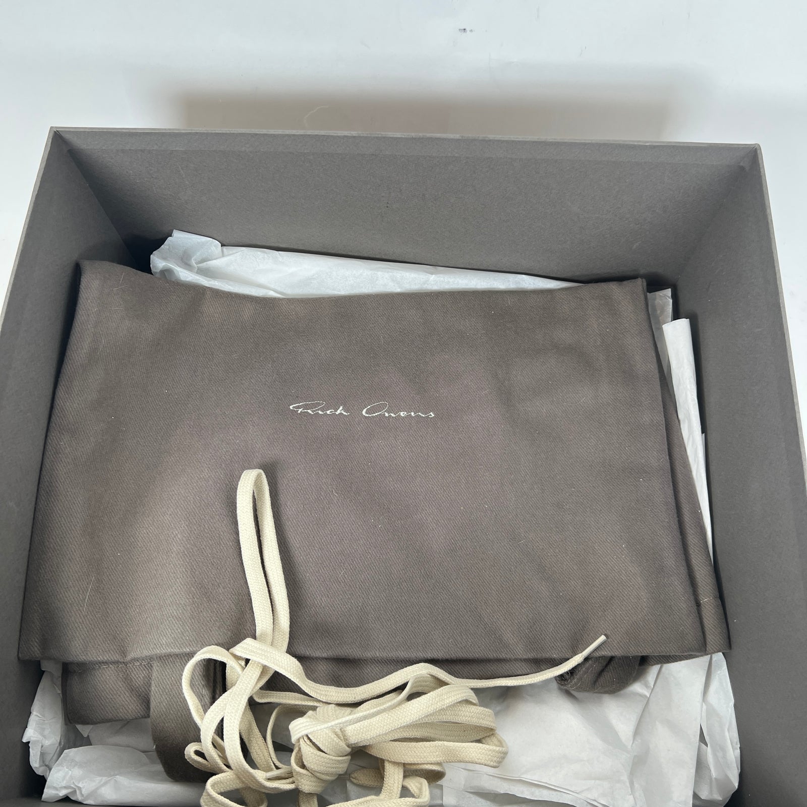 Rick Owens Dirty Acid/Milk Ponyhair Geobasket Size 42