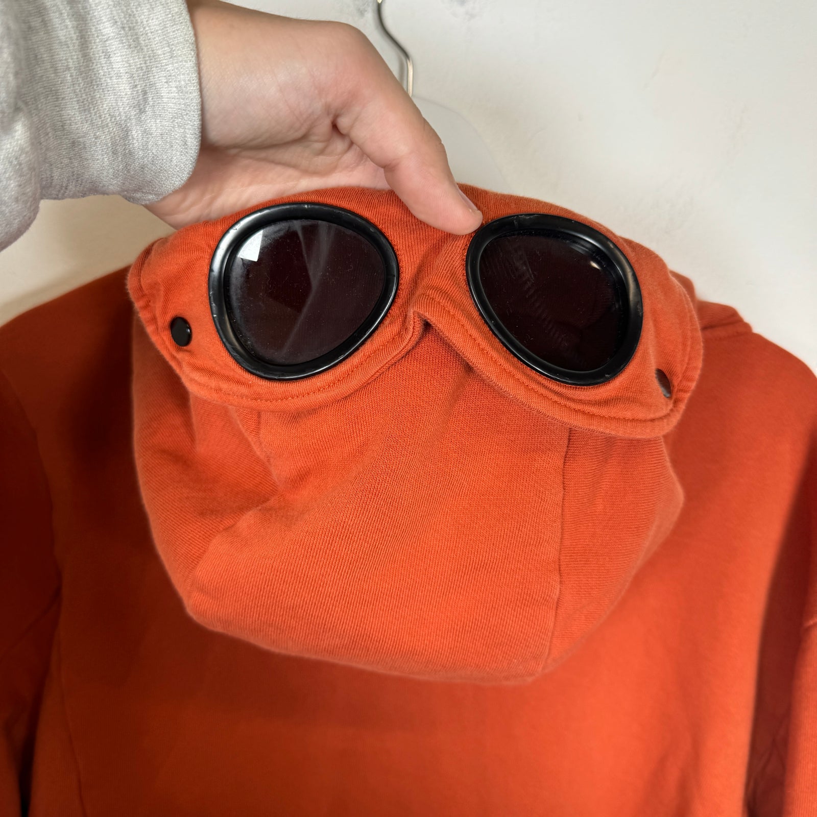 CP Company Orange Zip-Up Hoodie Size XL