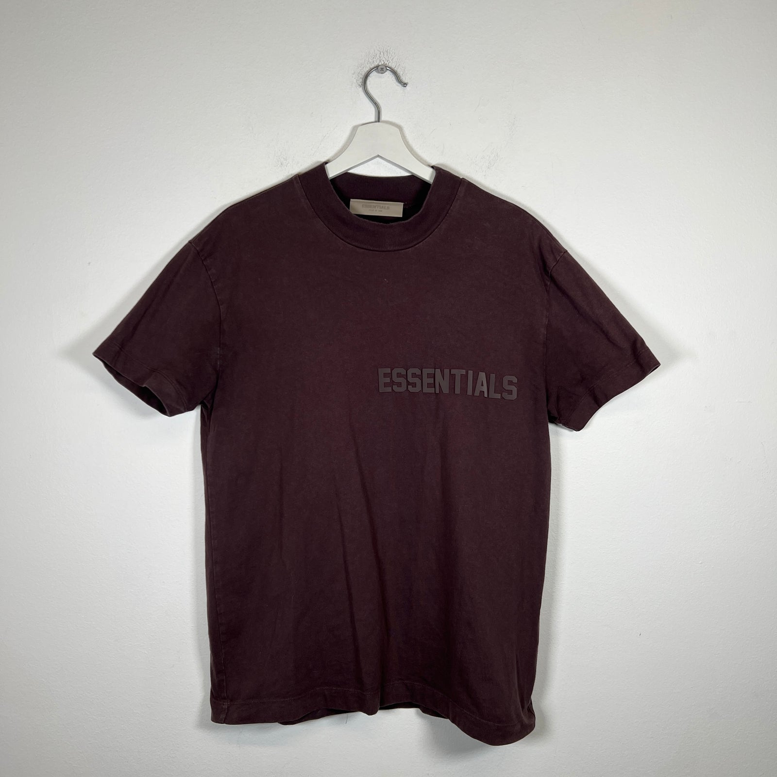Essentials Brown Logo T-shirt Size XS