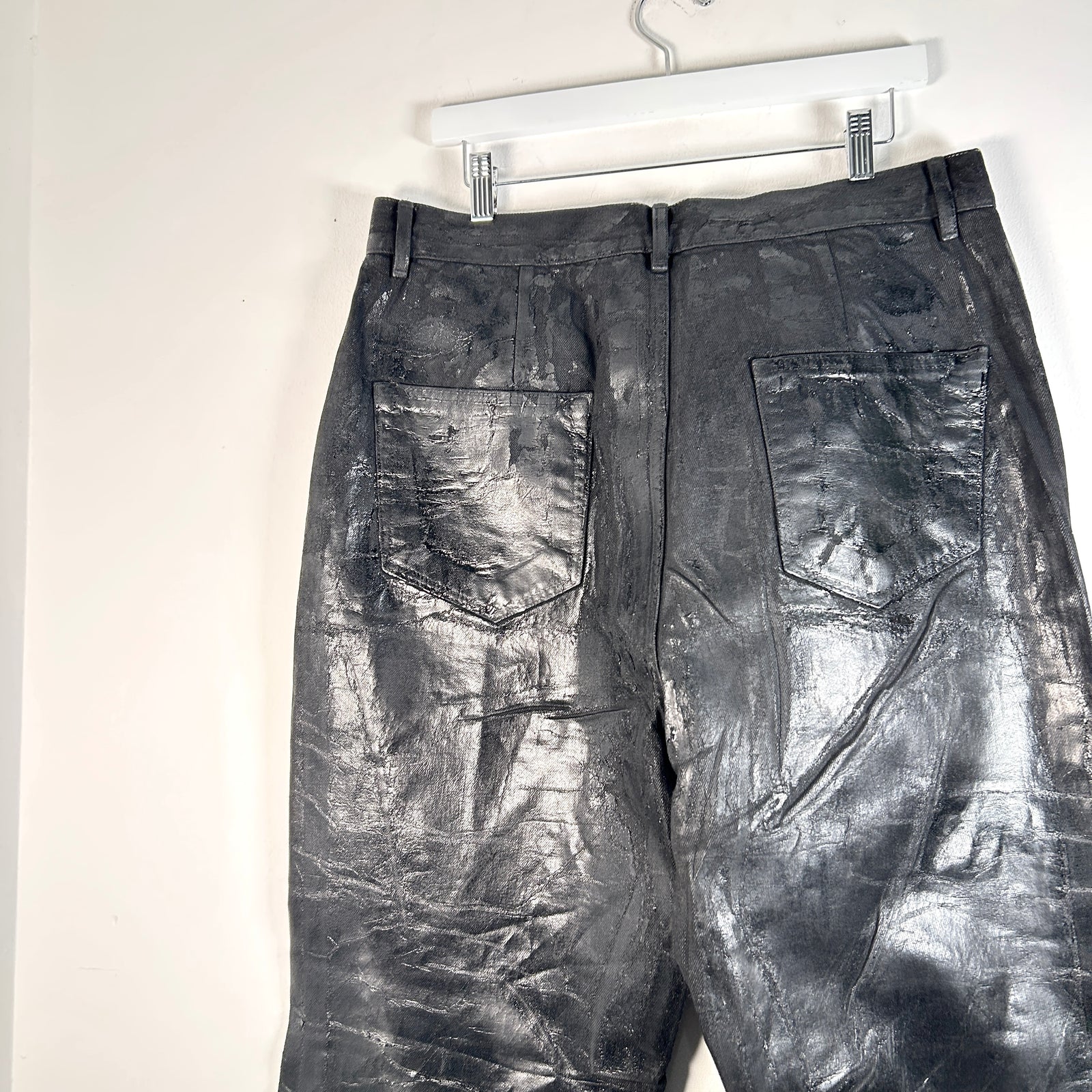 Rick Owens Waxed Bolan Bootcut Size 36