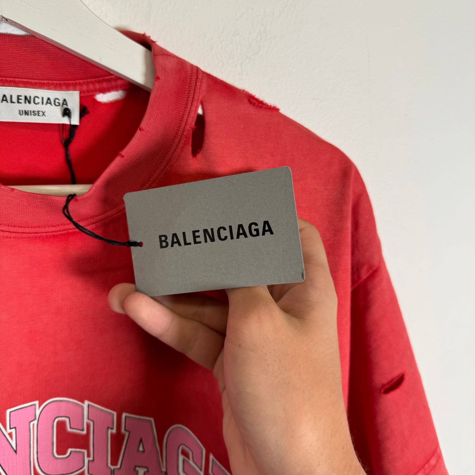 Balenciaga Peach Maison BB Tee Size XS