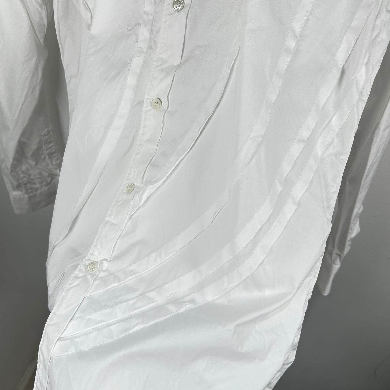 Comme Des Garcons Shirt White Button Up Size L