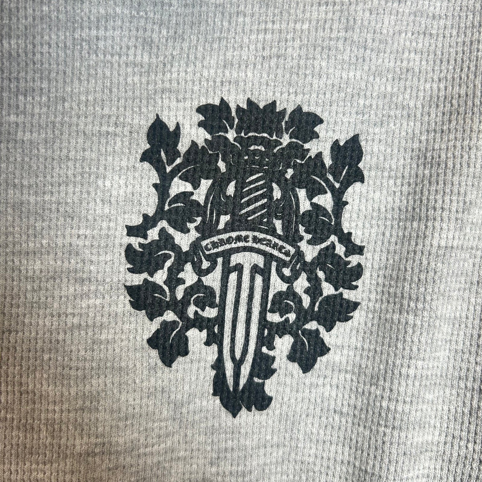 Chrome Hearts Grey Dagger Thermal Longsleeve Size XL
