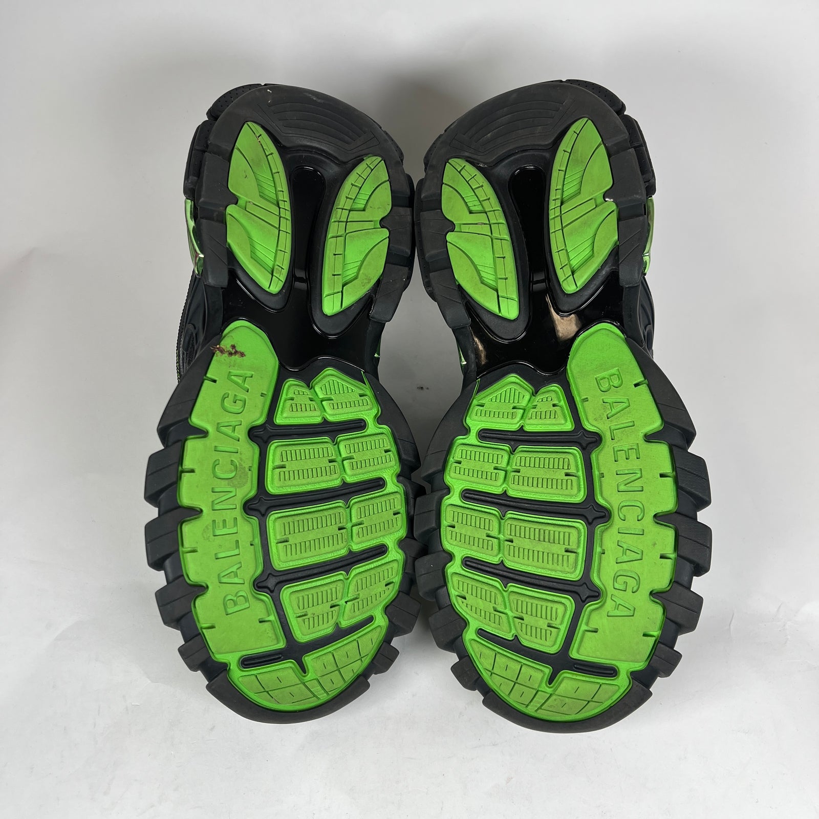 Balenciaga Black/Green Track 2 Sneaker Size 45