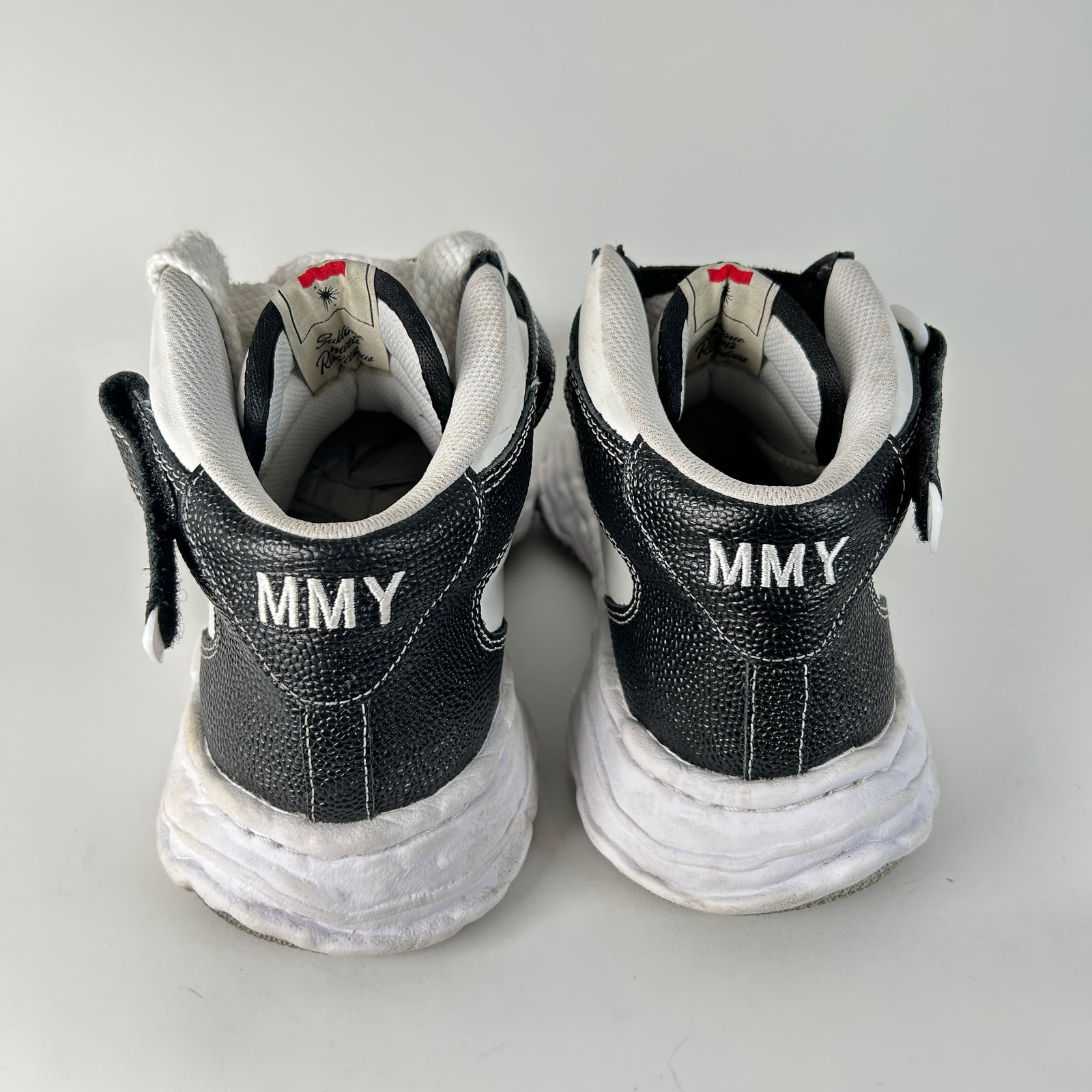 MMY Black/White High Tops Size 42