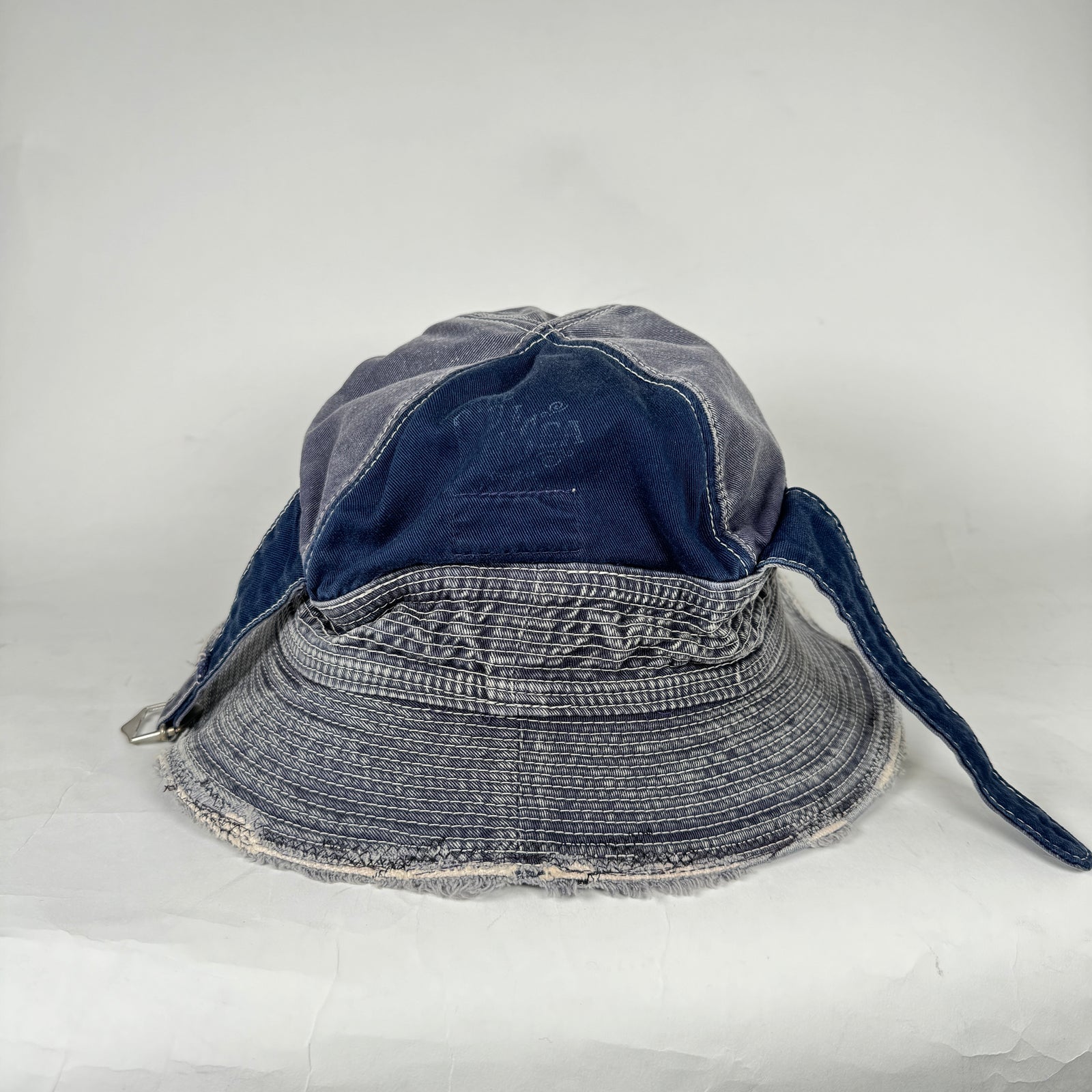 Kapital Navy Boro Bucket Hat