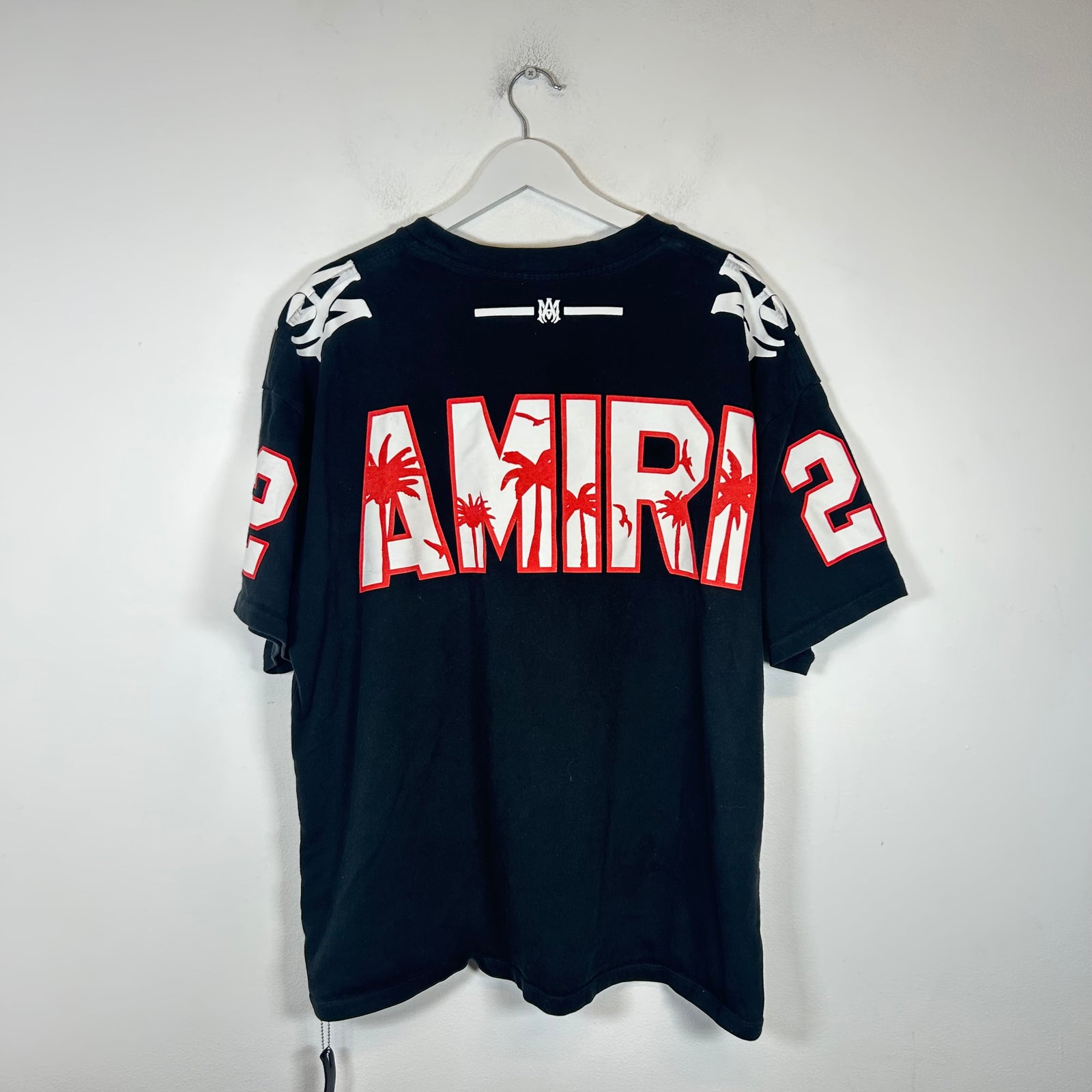 Amiri Black/Red Football Jersey Size XL