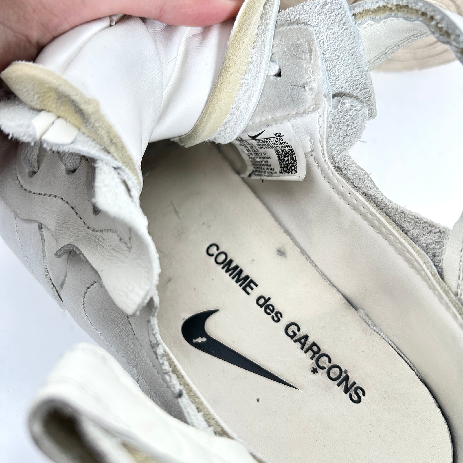 Comme Des Garcons x Nike Af1 White Deconstructed Size 10.5
