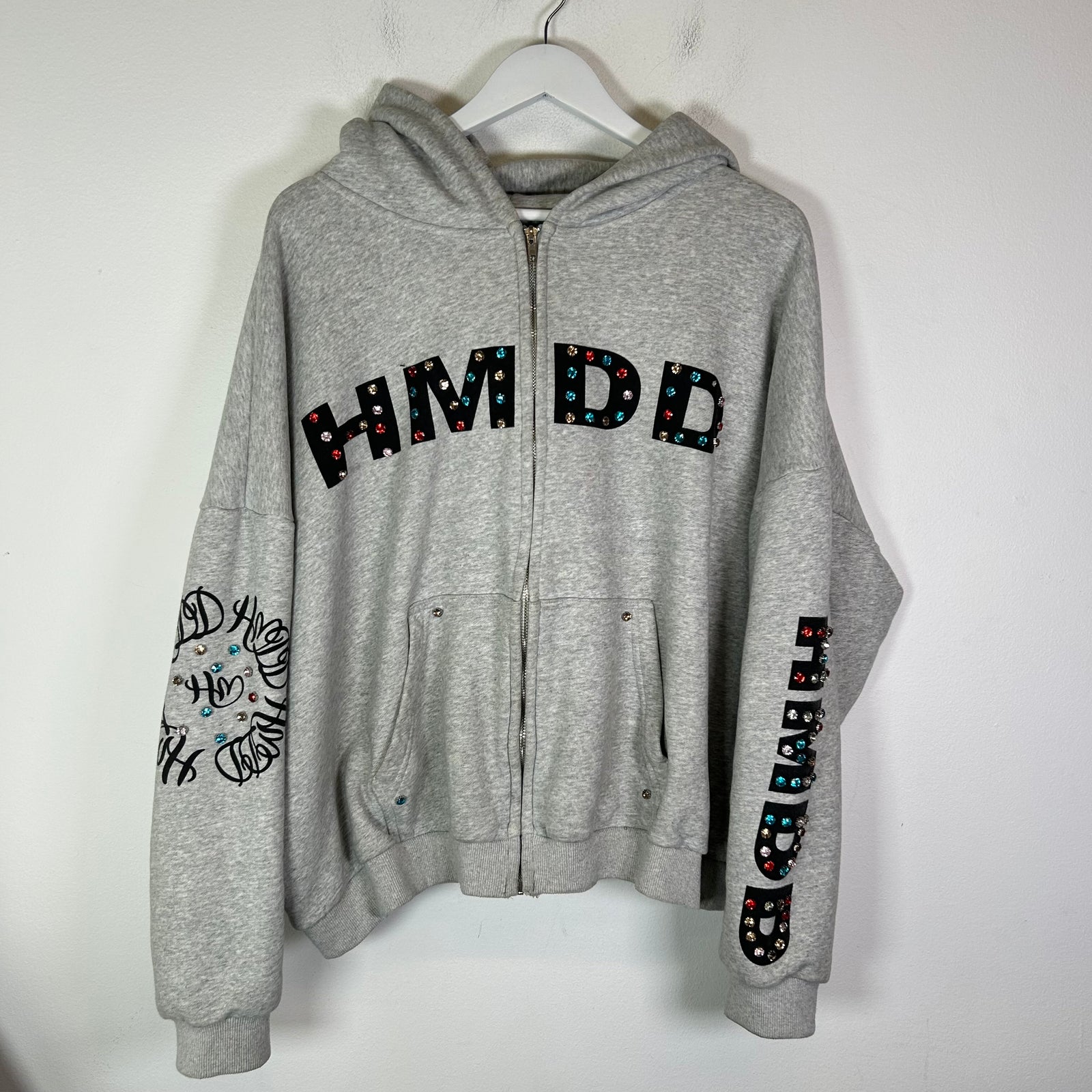 HMDD Grey Chimestone Zip-Up Hoodie