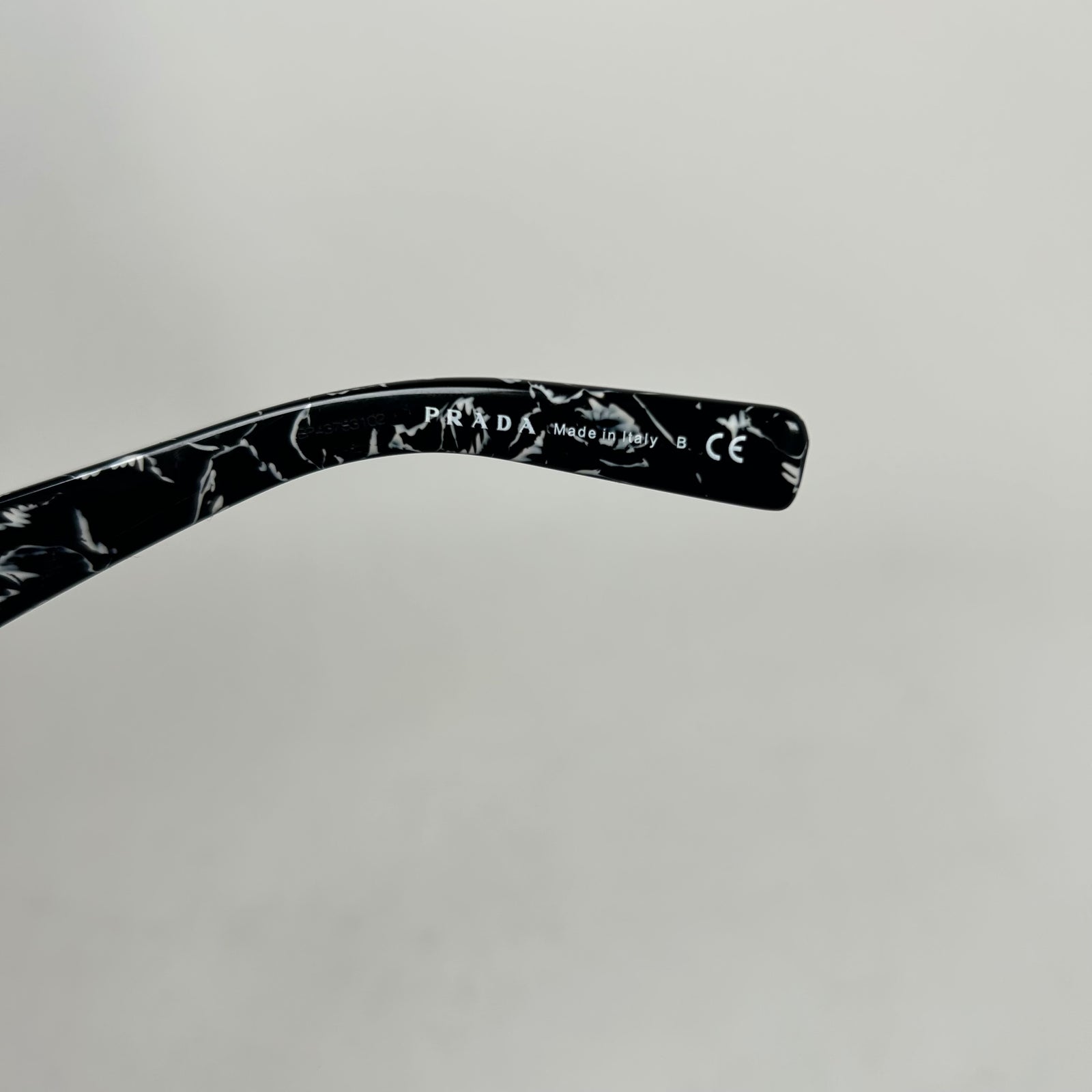 Prada Black Marble Square Sunglasses