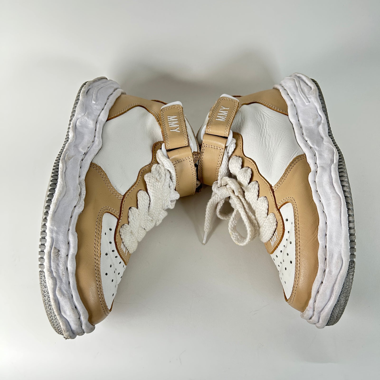 MMY Khaki/White High Tops Size 41
