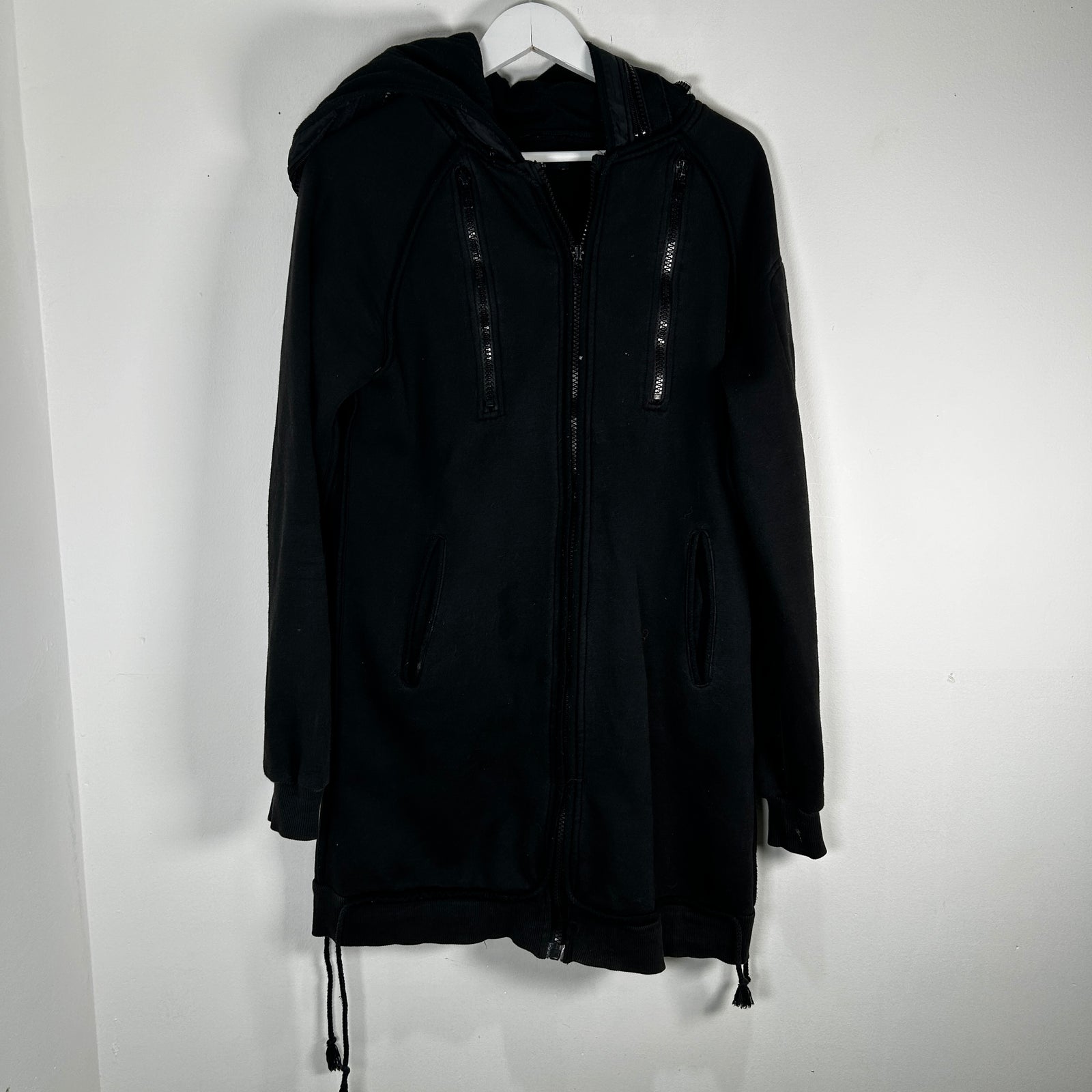Raf Simons Black Zipper Hoodie Size 1