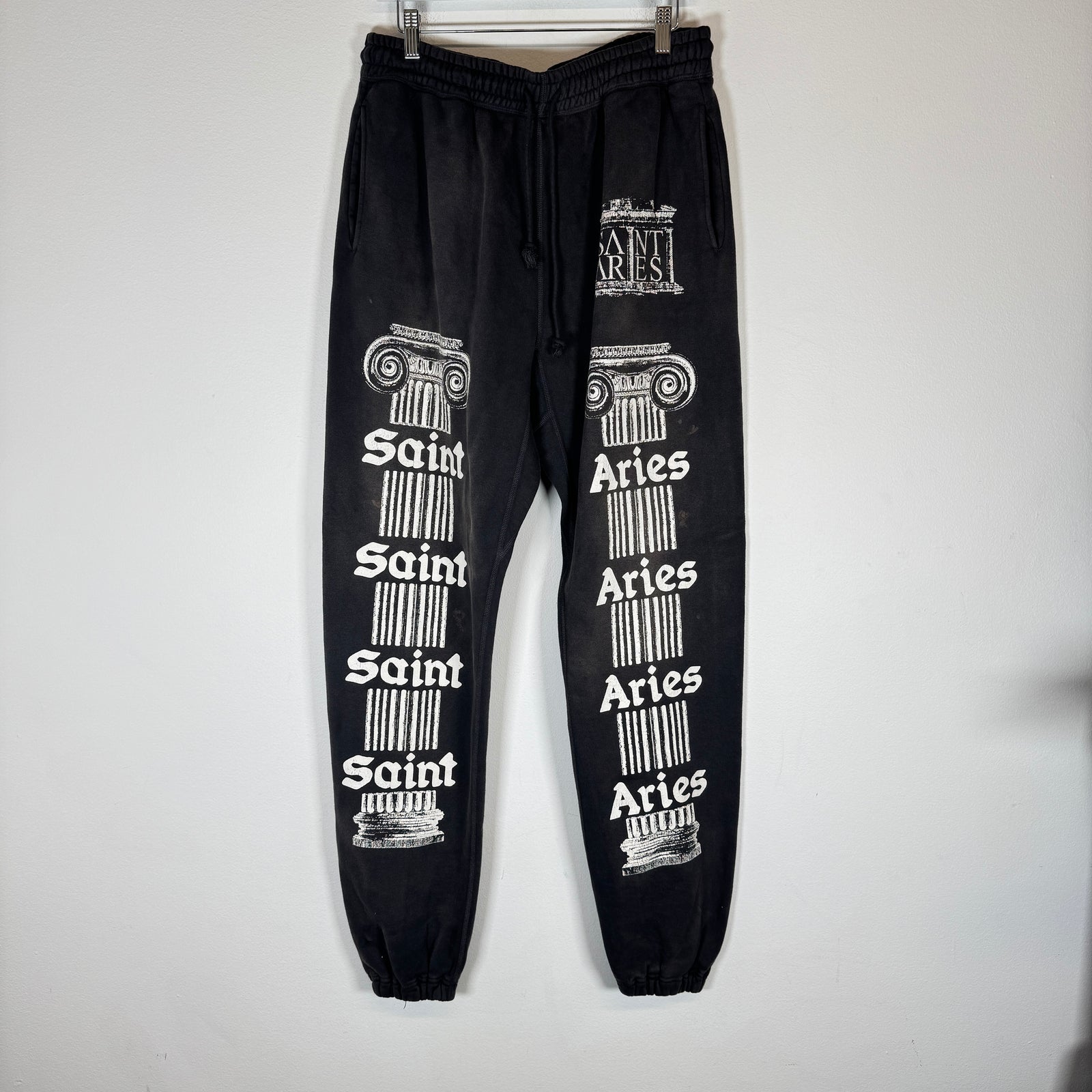 Saint Michael Grey Aries Sweatpants Size L