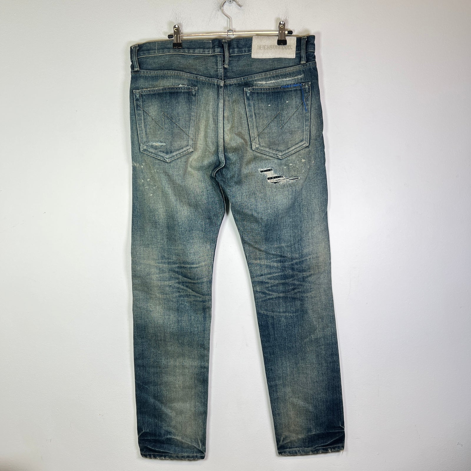 Neighborhood Blue Savage Denim DP Basic Distressed Jeans