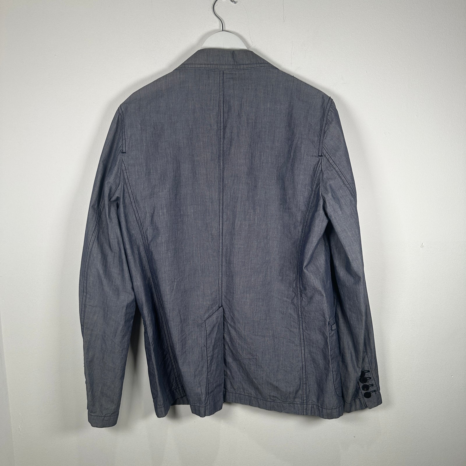 Lanvin x Acne SS09 Blue Linen Like Blazer Size M