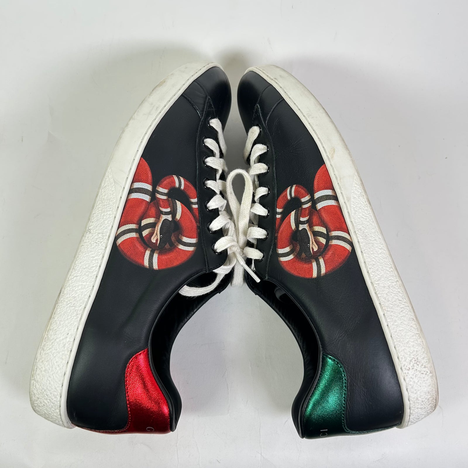 Gucci Kingsnake Leather Ace Lowtop Sneakers