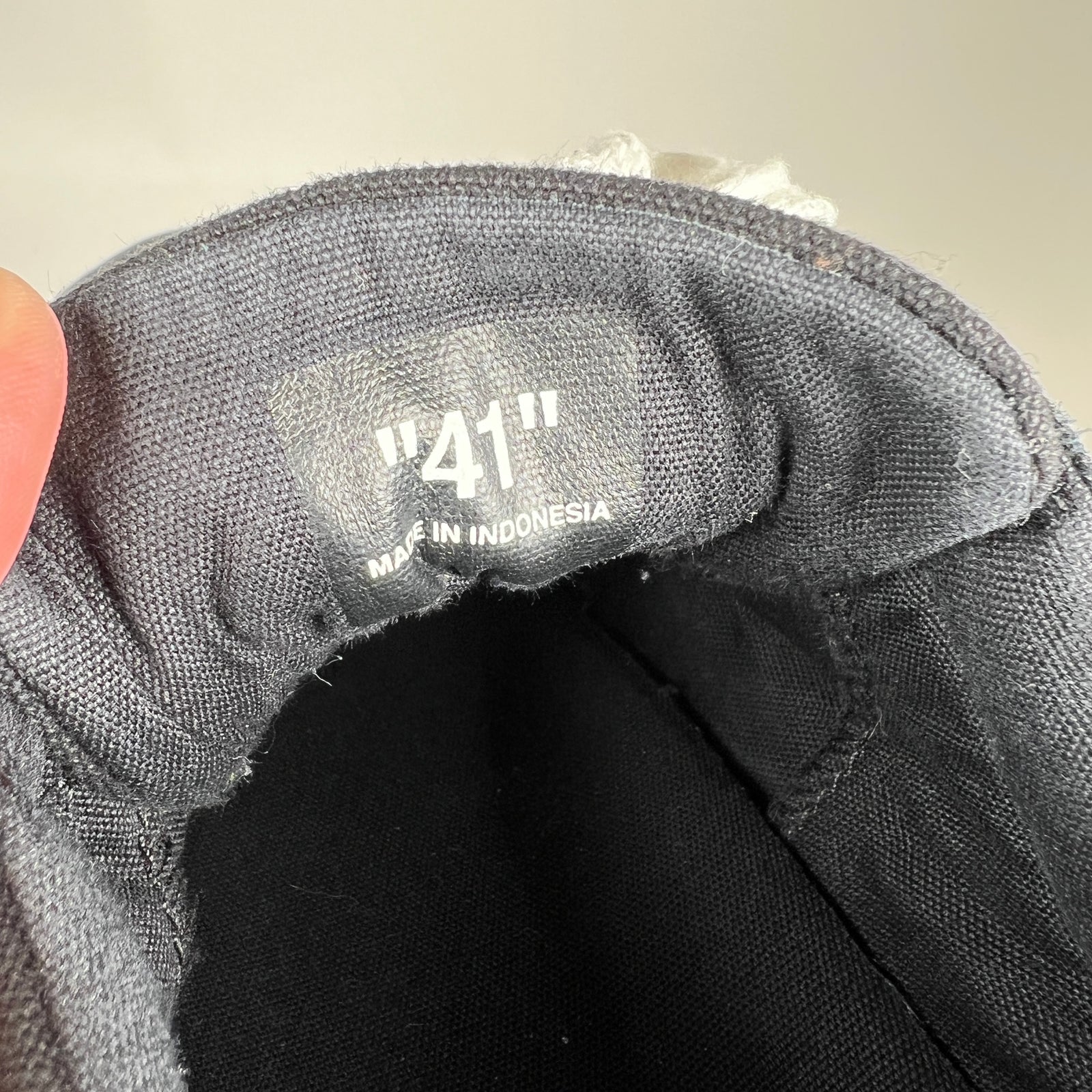 Off-White Black Vulc Low Top Sneakers Size 41