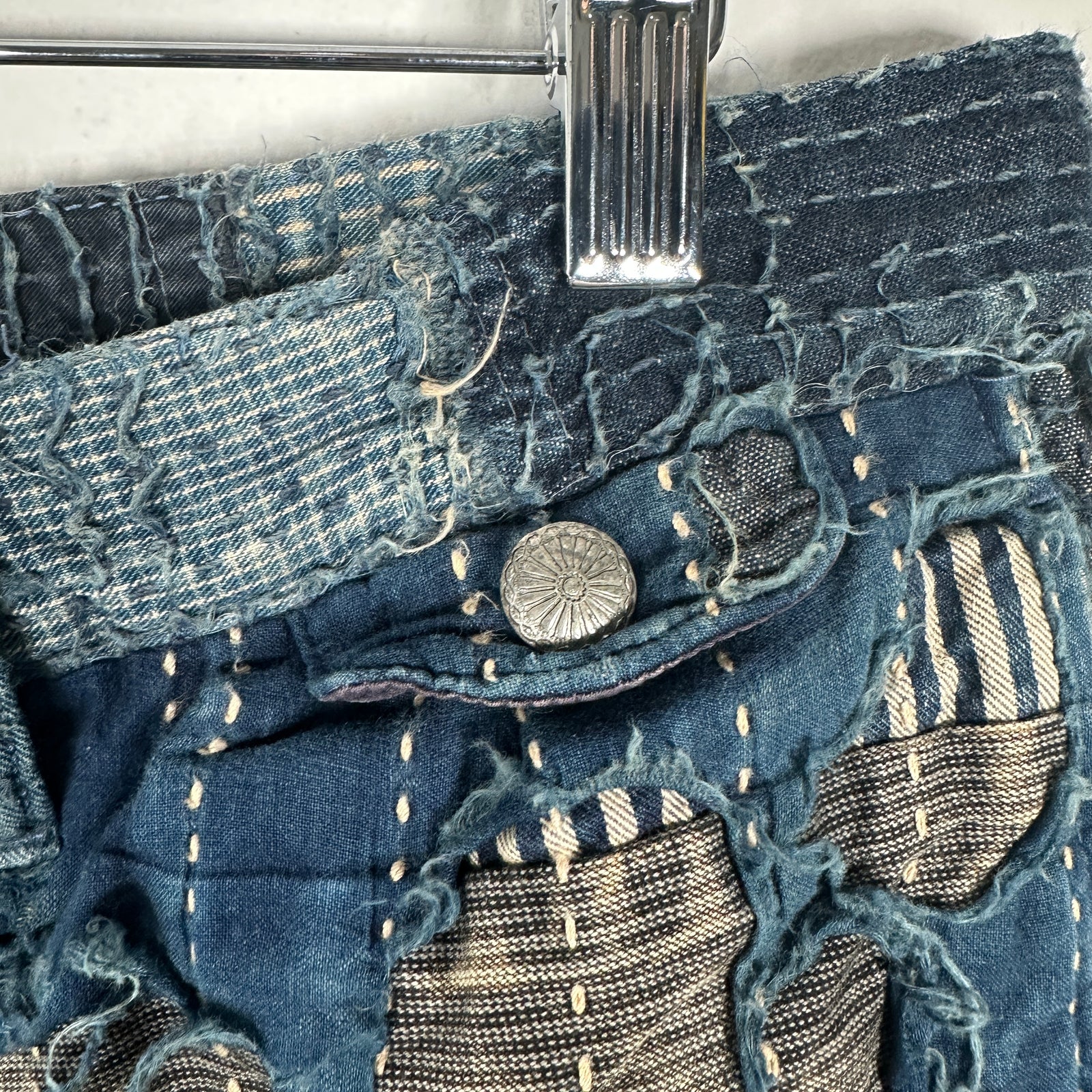 Kapital Boro Denim Shorts Size 34