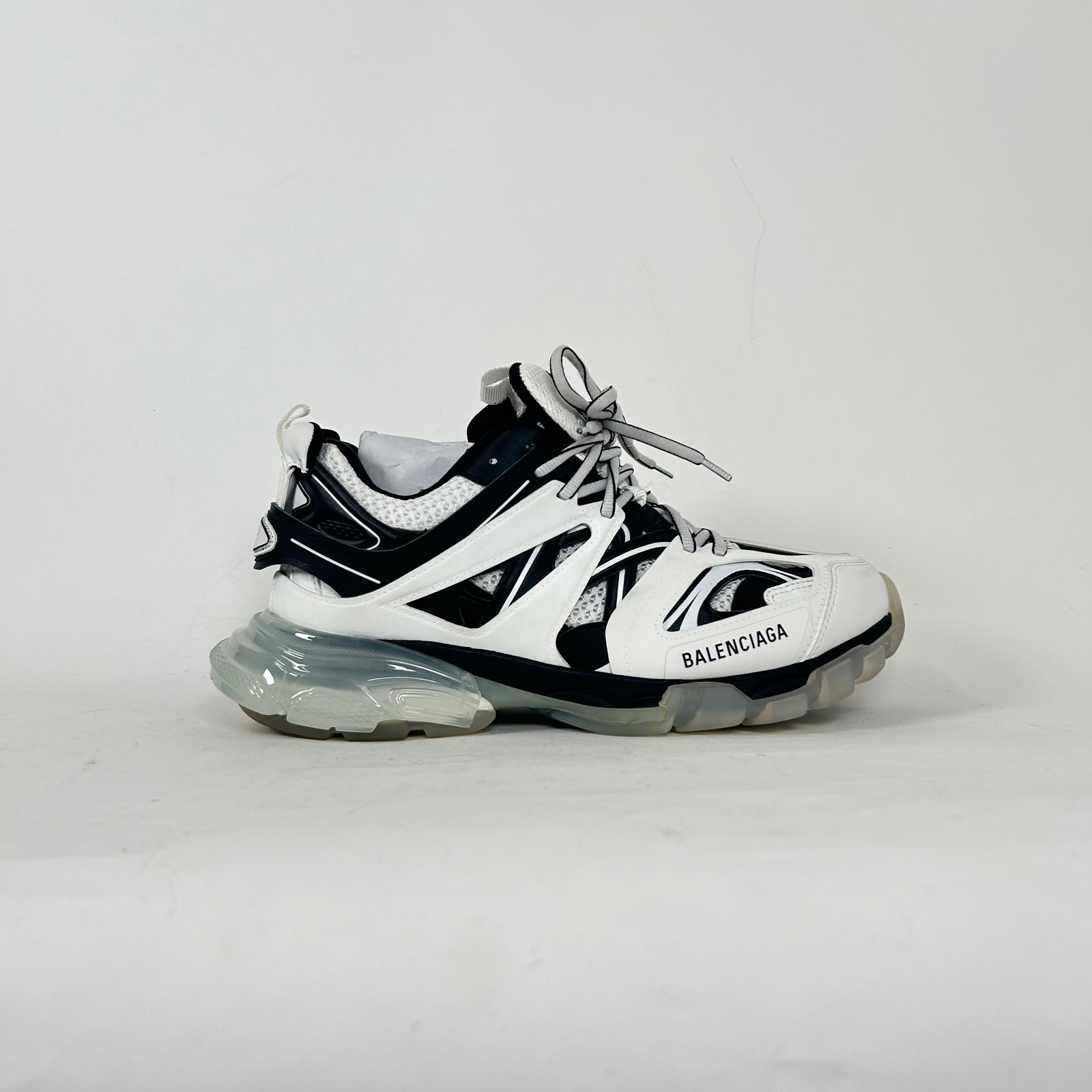 Balenciaga White/Black Track Sneakers Size 41