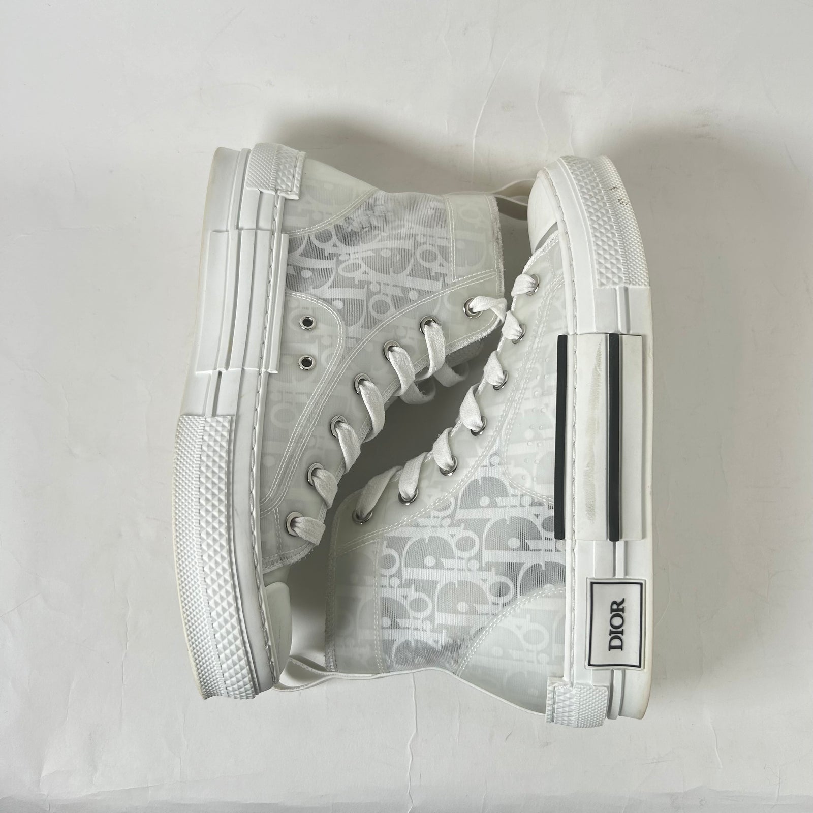 Dior B23 White High Top Sneakers Size 37
