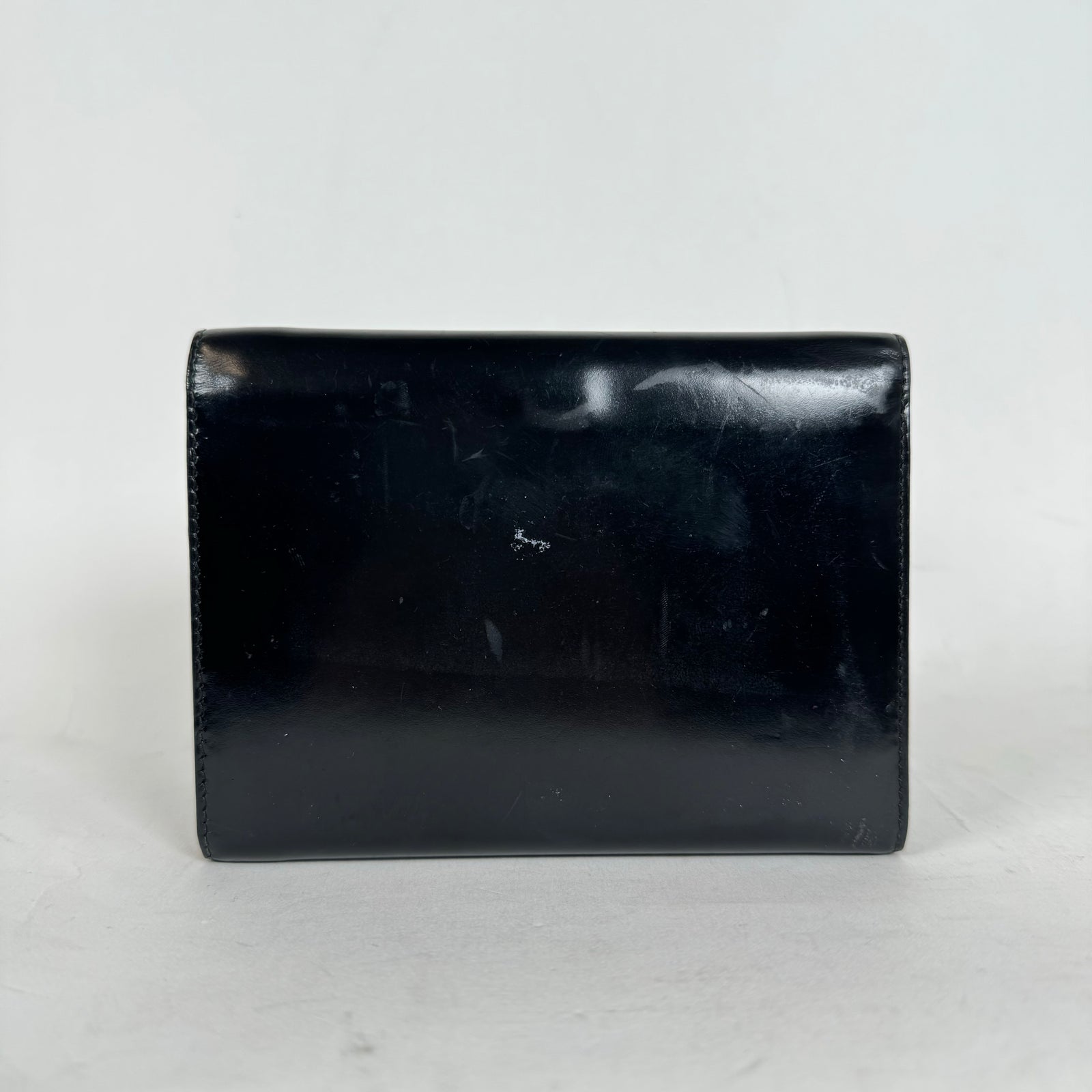 Gucci Black Leather Agenda Planner Wallet