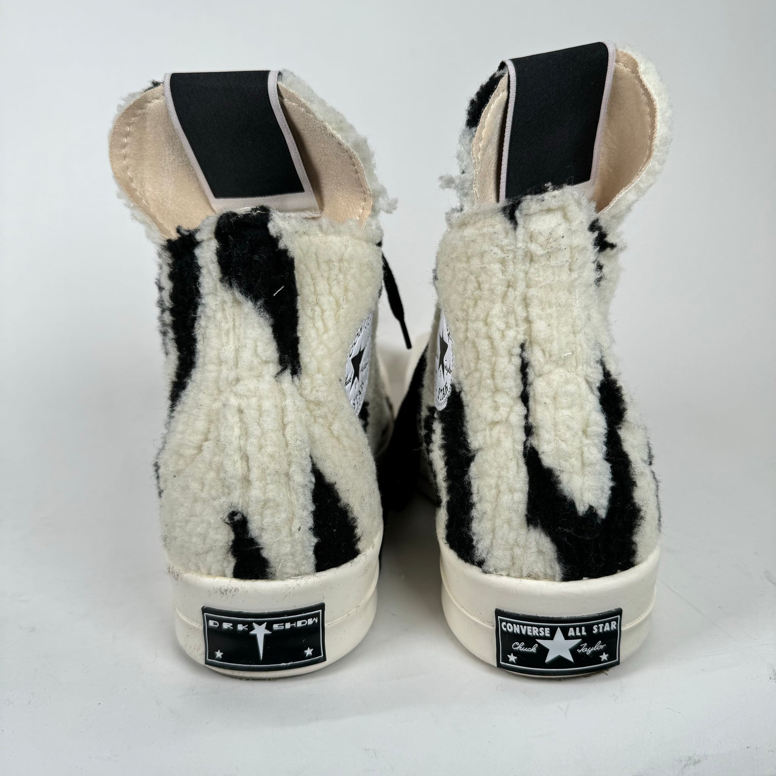Rick Owens Converse Zebra TURBODRK Chuck 70 Sneakers Size 11