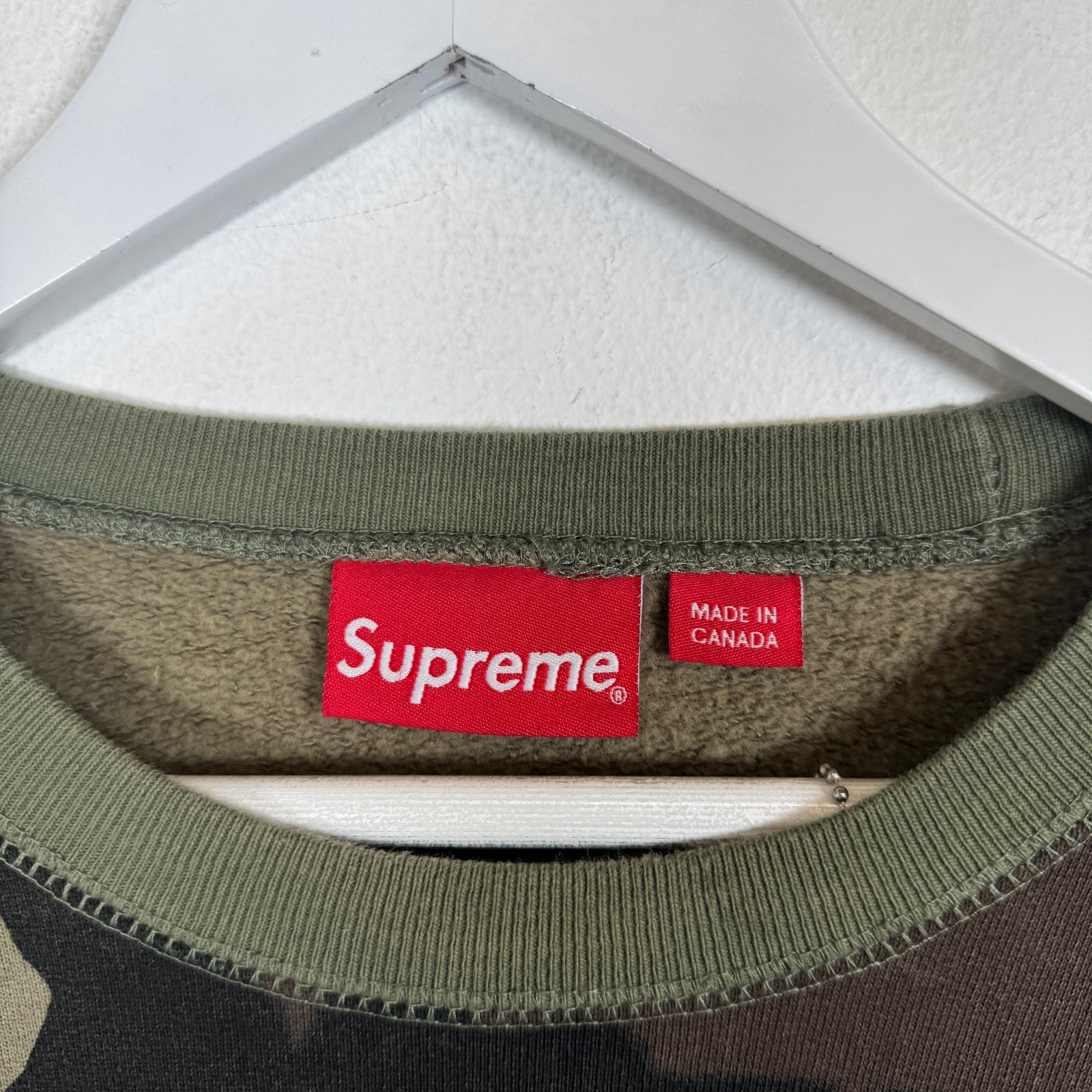 Supreme Camo Box Logo Crewneck Size L